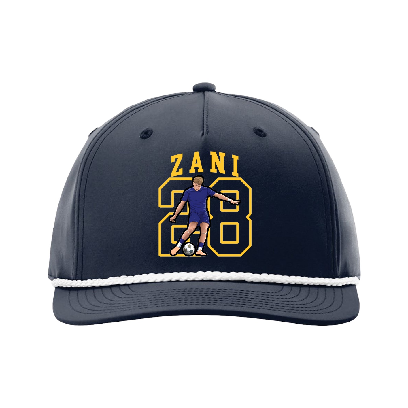 Five-Panel Classic Rope Cap — Shirsey in Navy