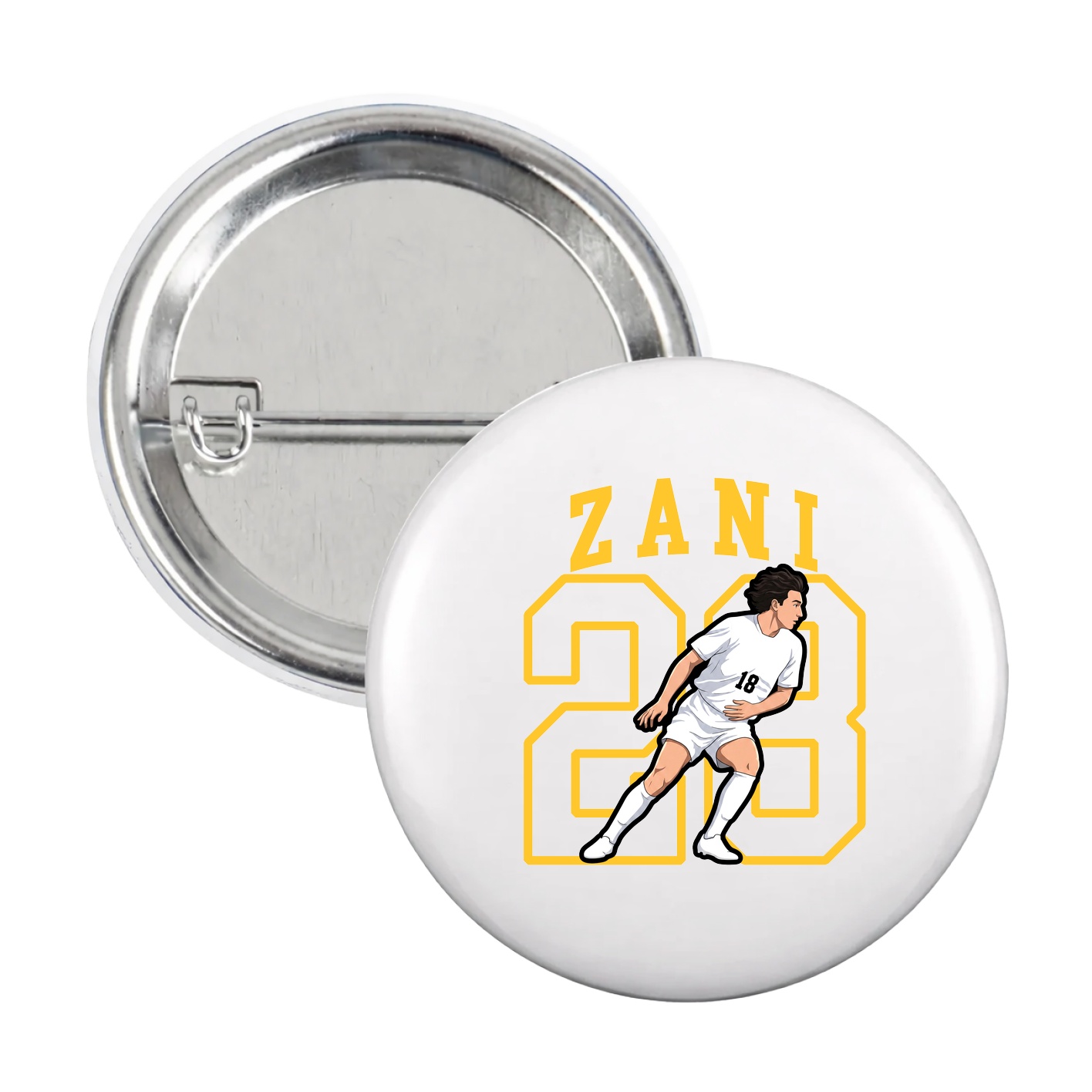 Game Day Button — Shirsey in White