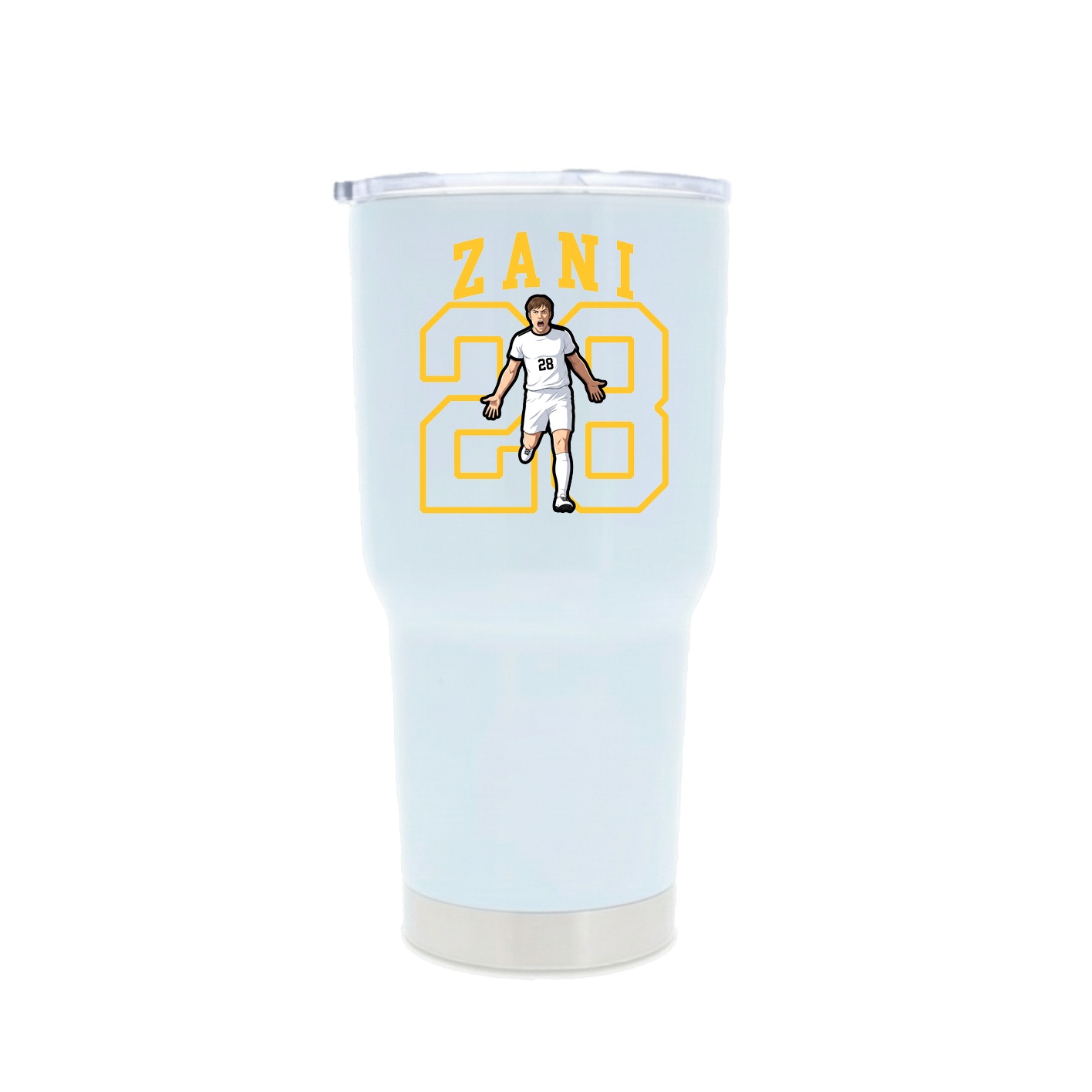 30oz Stainless Steel Tumbler — Shirsey in White
