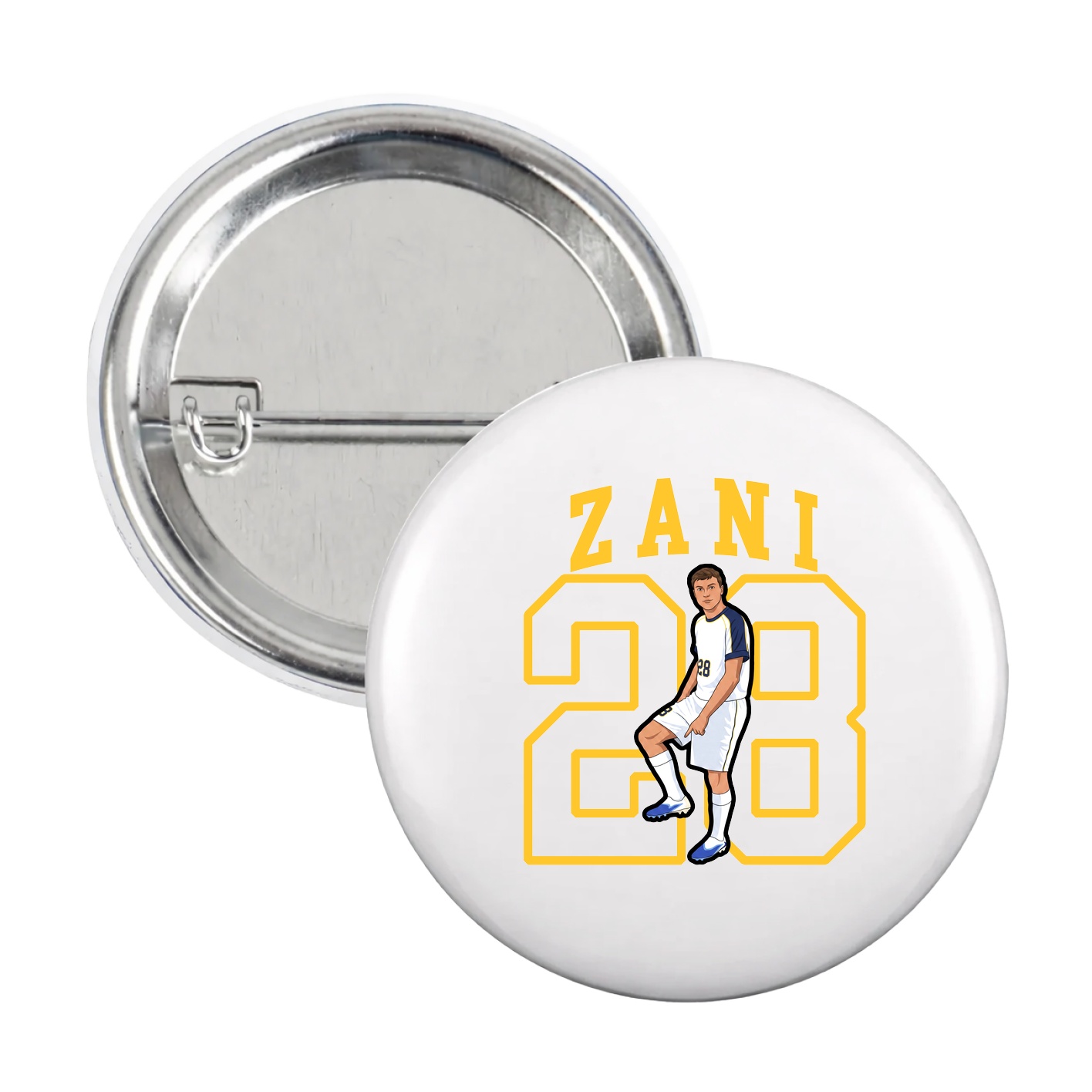 Game Day Button — Shirsey in White