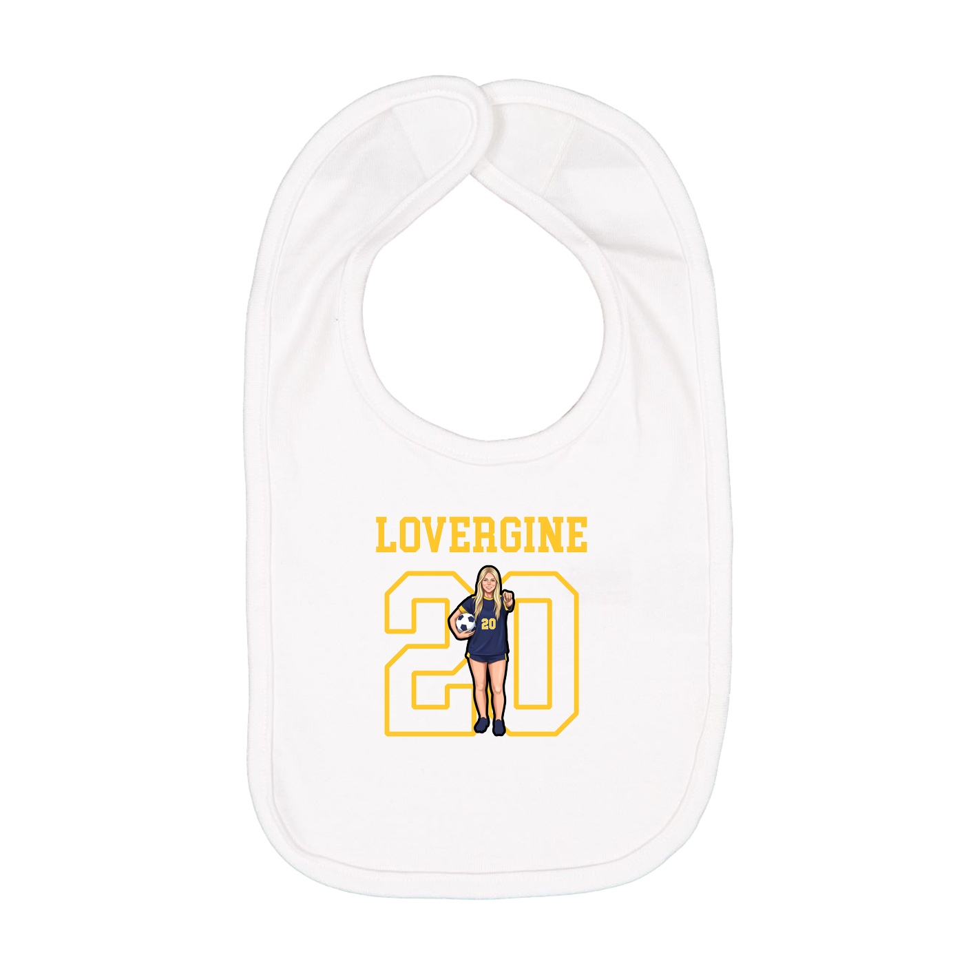 Infant Bib — Shirsey in White