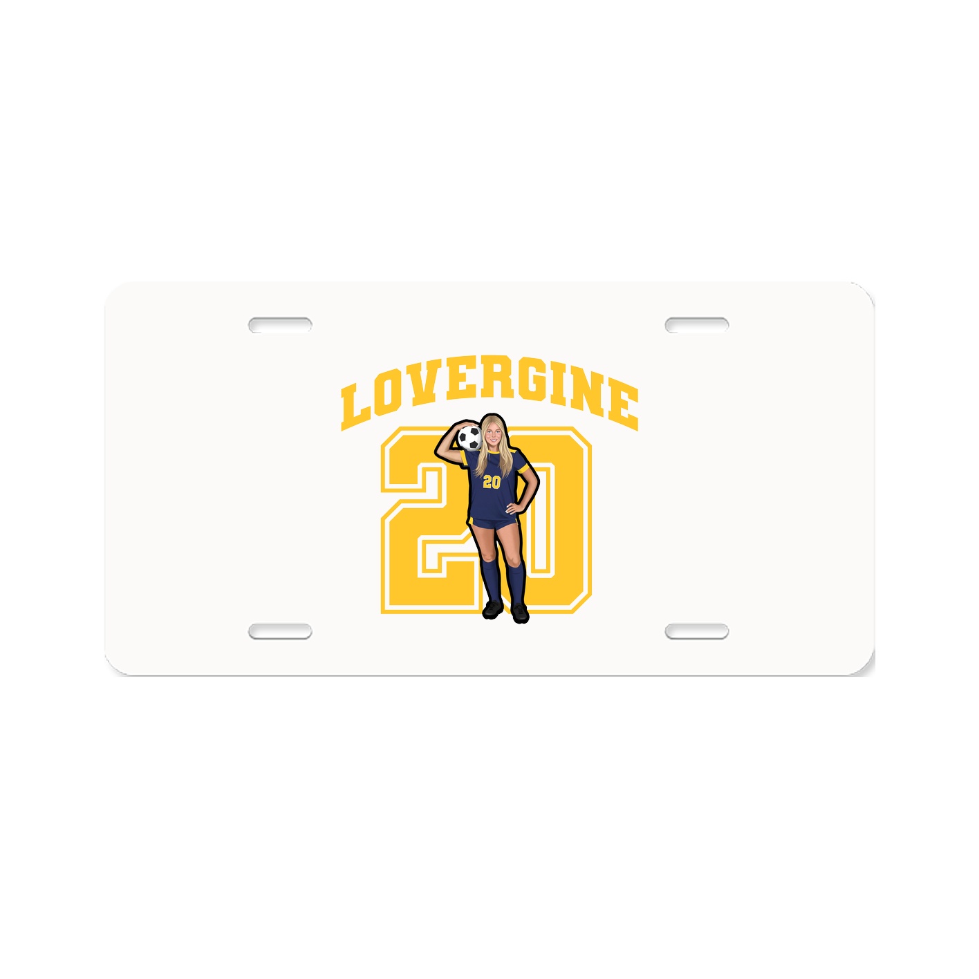 License Plate — Number in Classic