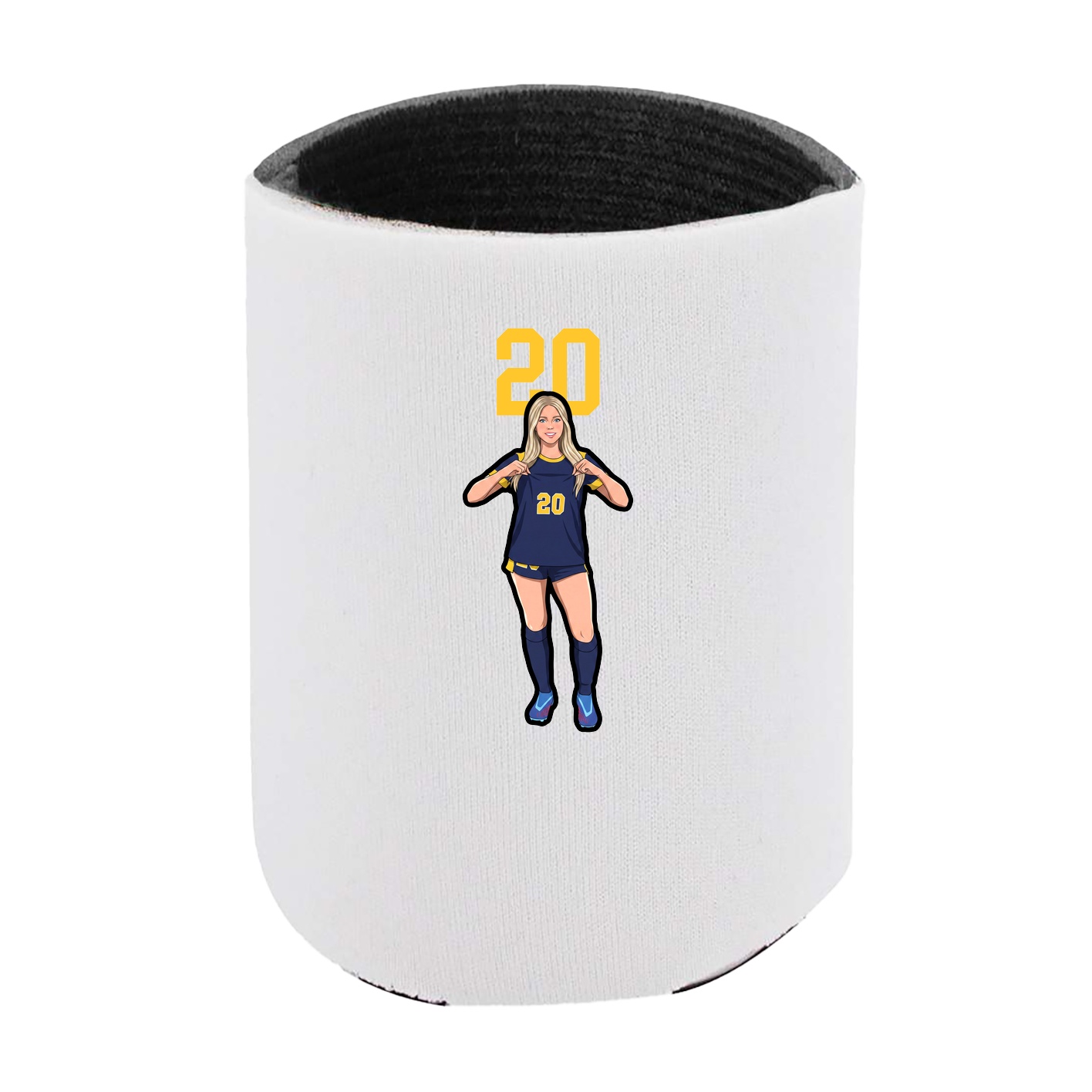 Can Holder — Number Top in White