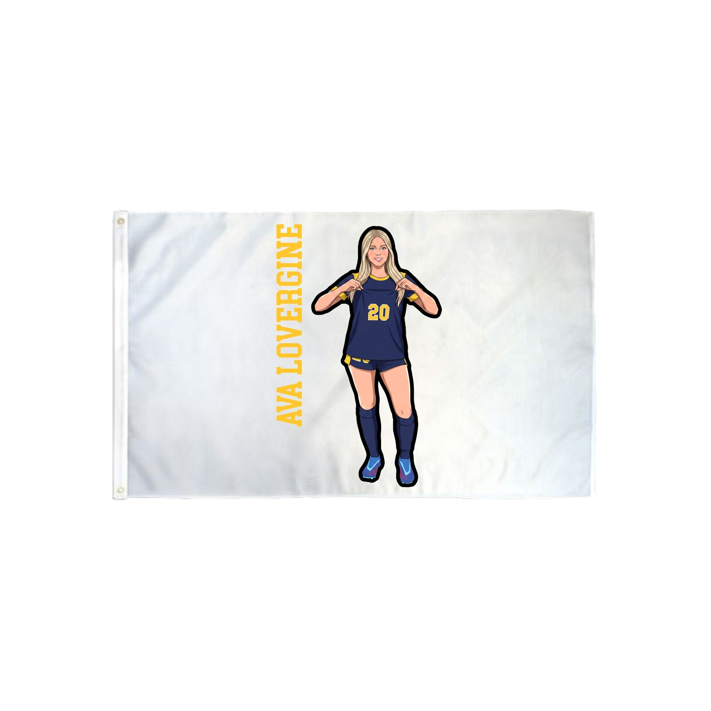3x5 Flag — Name Vertical in Classic