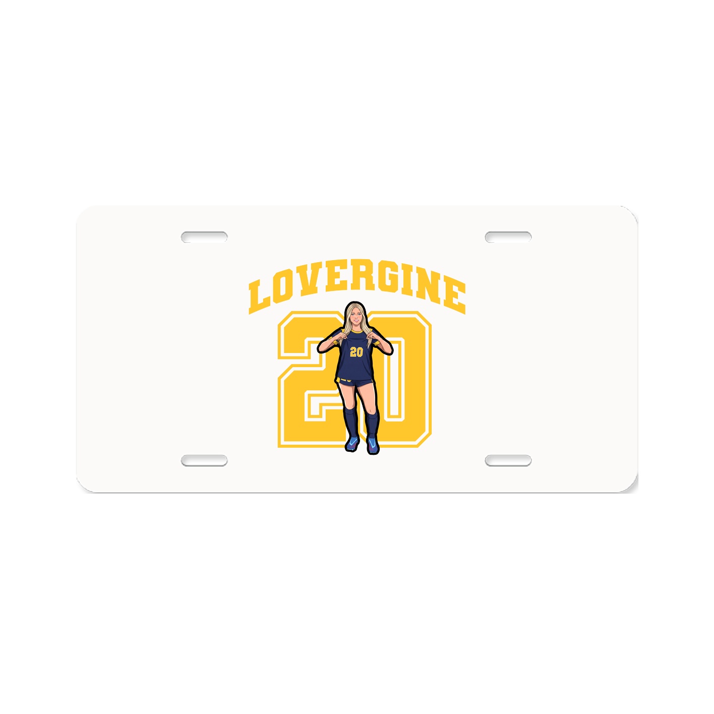License Plate — Number in Classic