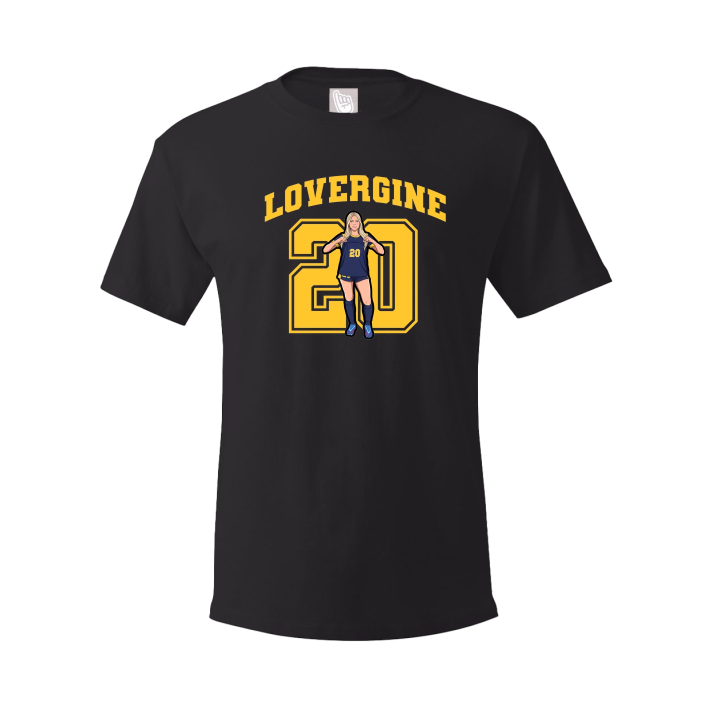 Youth Tee — Number in Black