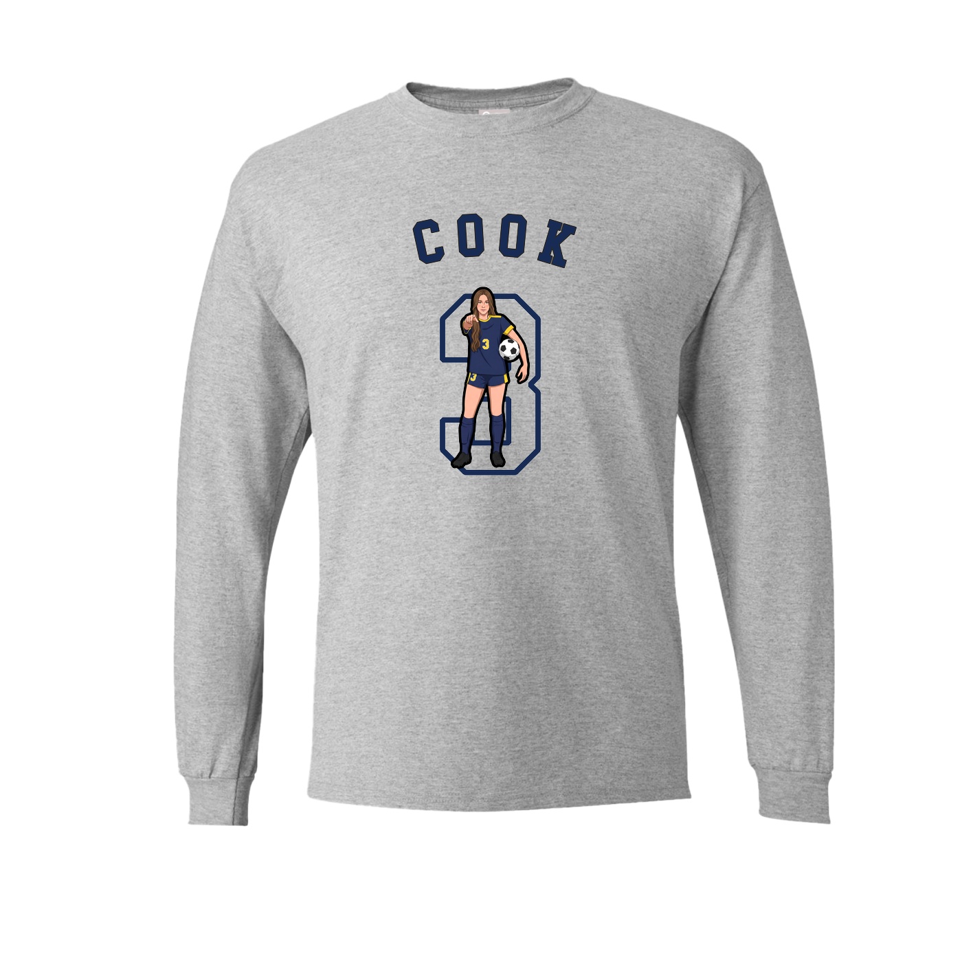 Long Sleeve Tee — Shirsey Arch in Grey