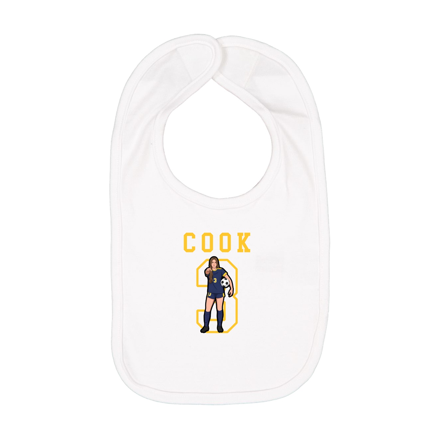 Infant Bib — Shirsey in White