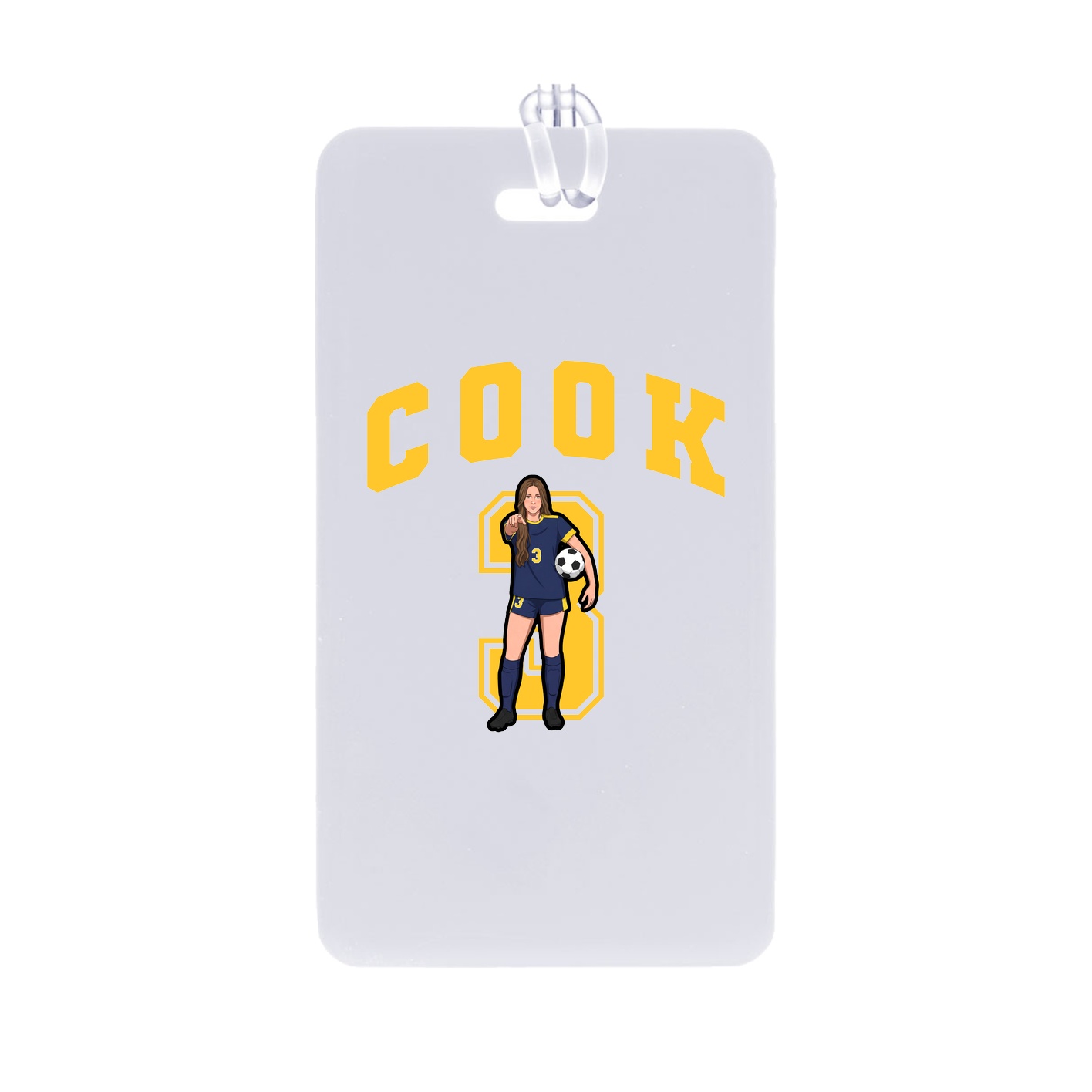 Bag Tag — Number in Classic