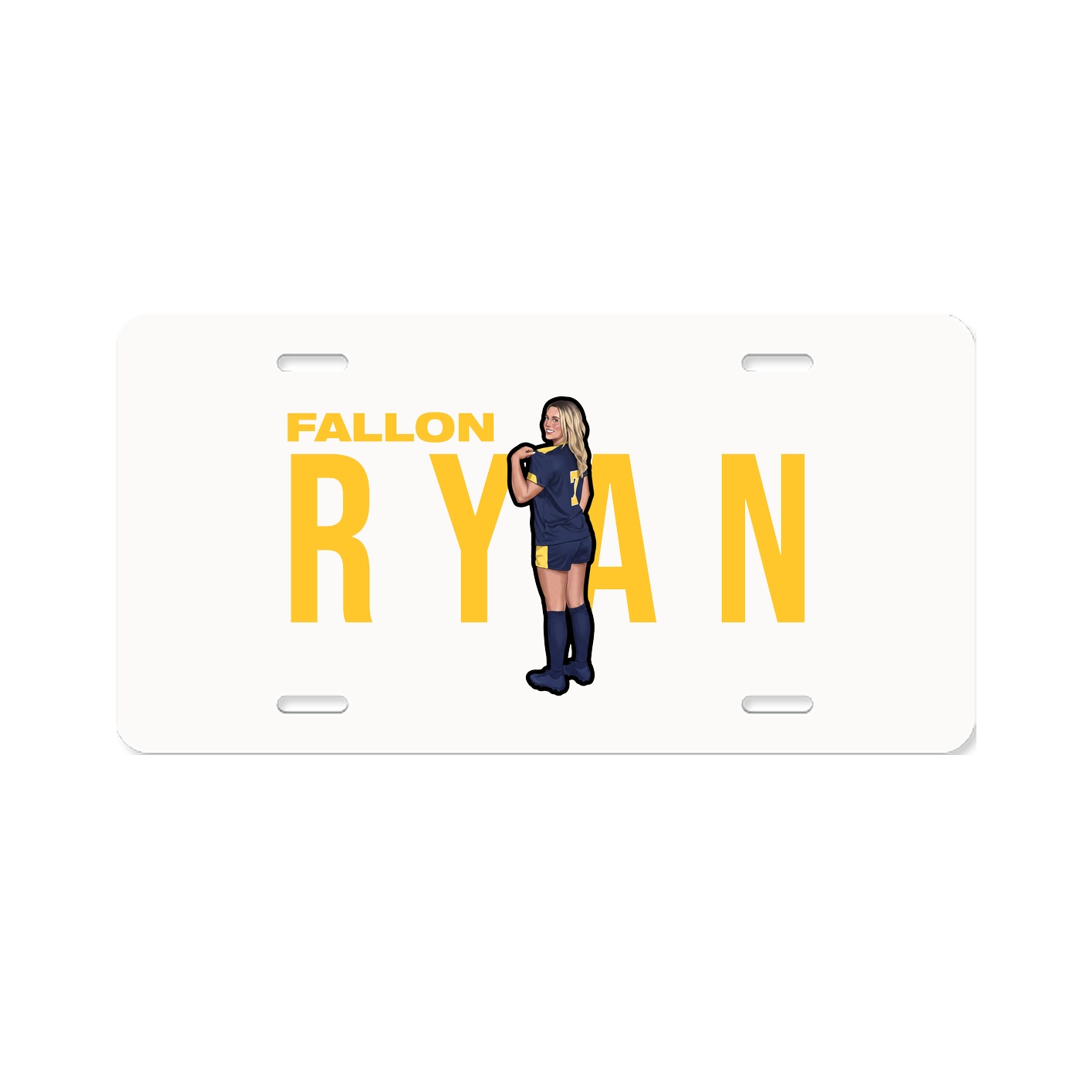 License Plate — Player Name in Classic
