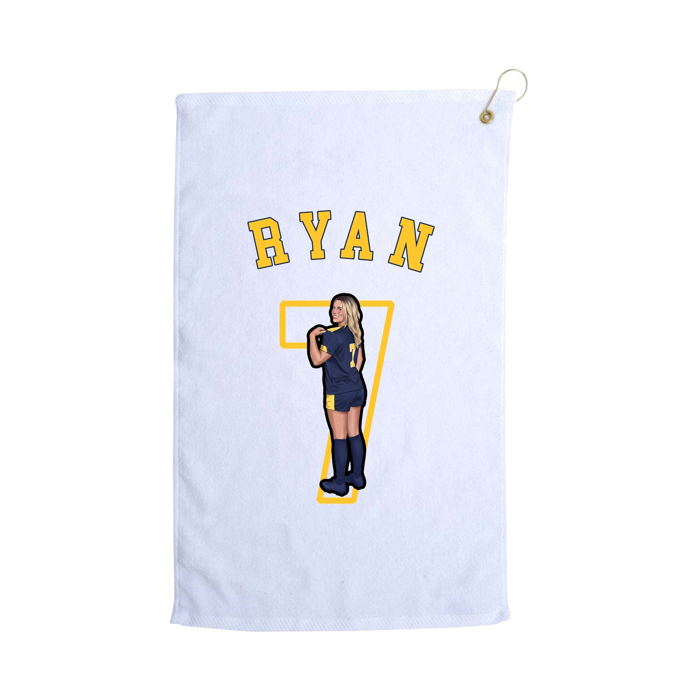 Golf Towel — Shirsey Arch in White