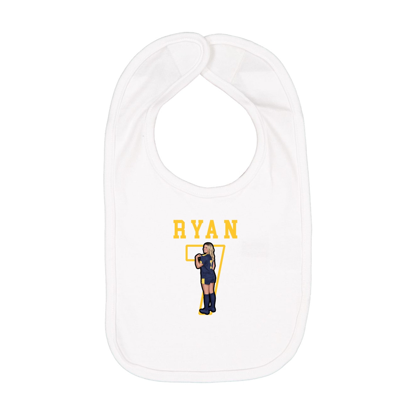 Infant Bib — Shirsey in White