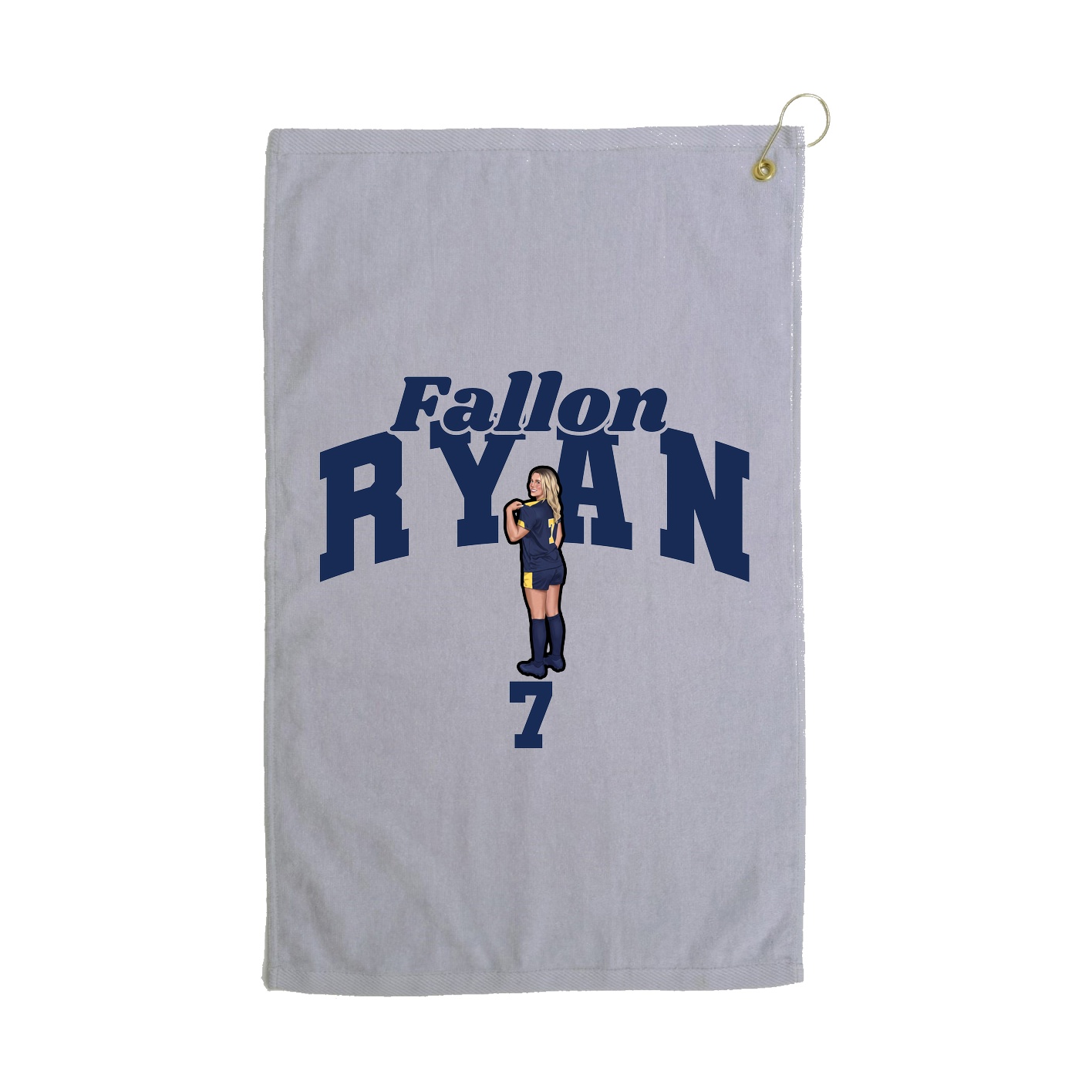 Golf Towel — Signature Arch in Grey