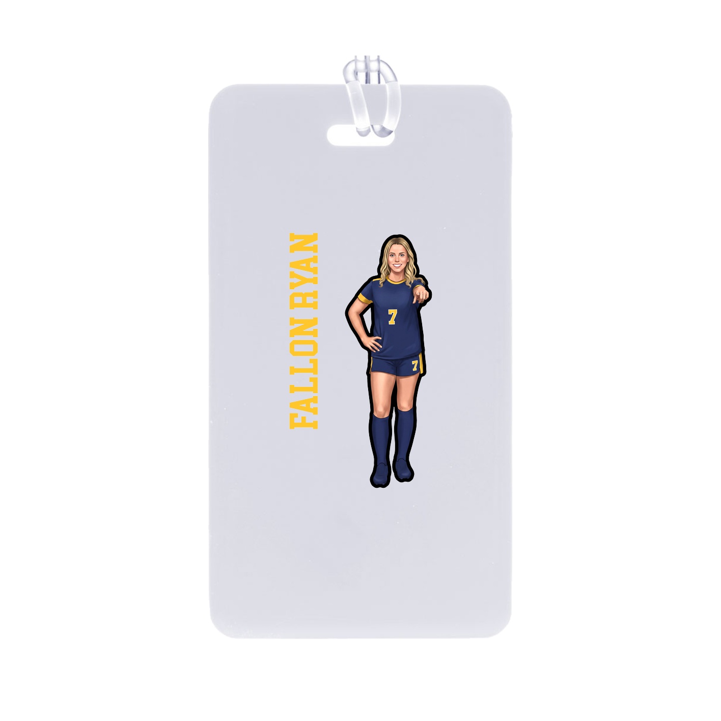 Bag Tag — Name Vertical in Classic