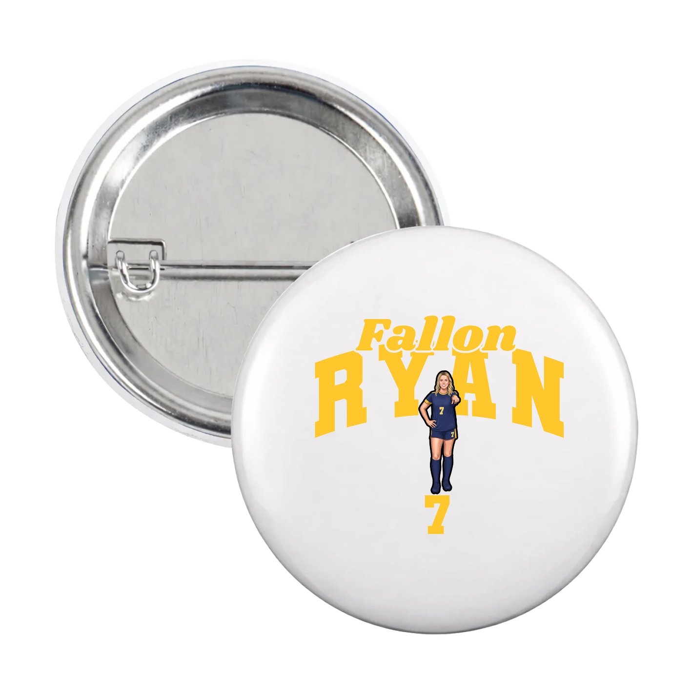 Game Day Button — Signature Arch in White