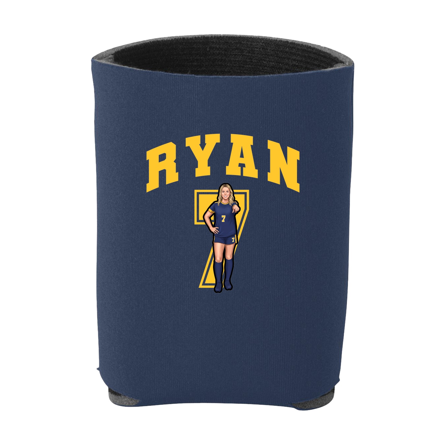 Can Holder — Number in Navy