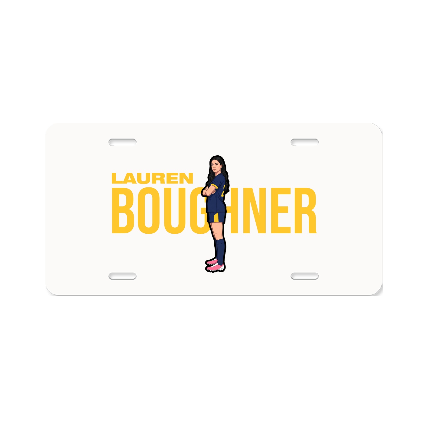 License Plate — Player Name in Classic