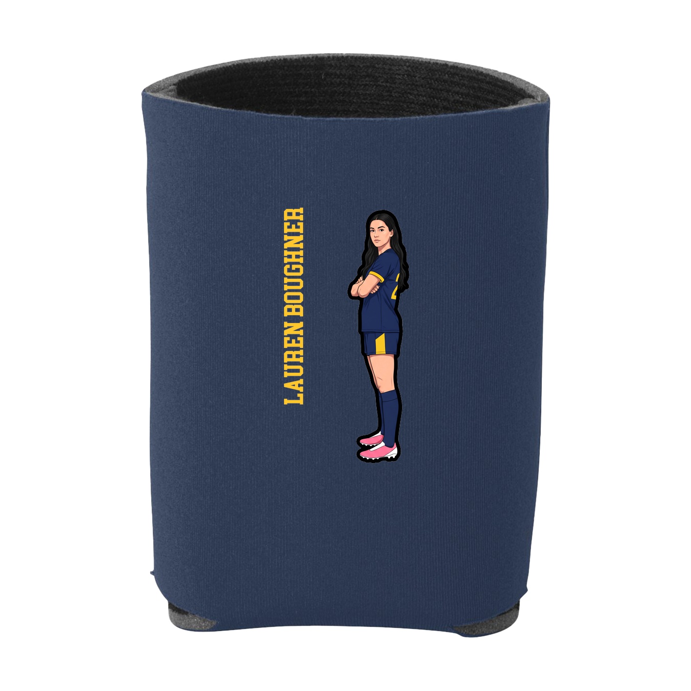 Can Holder — Name Vertical in Navy