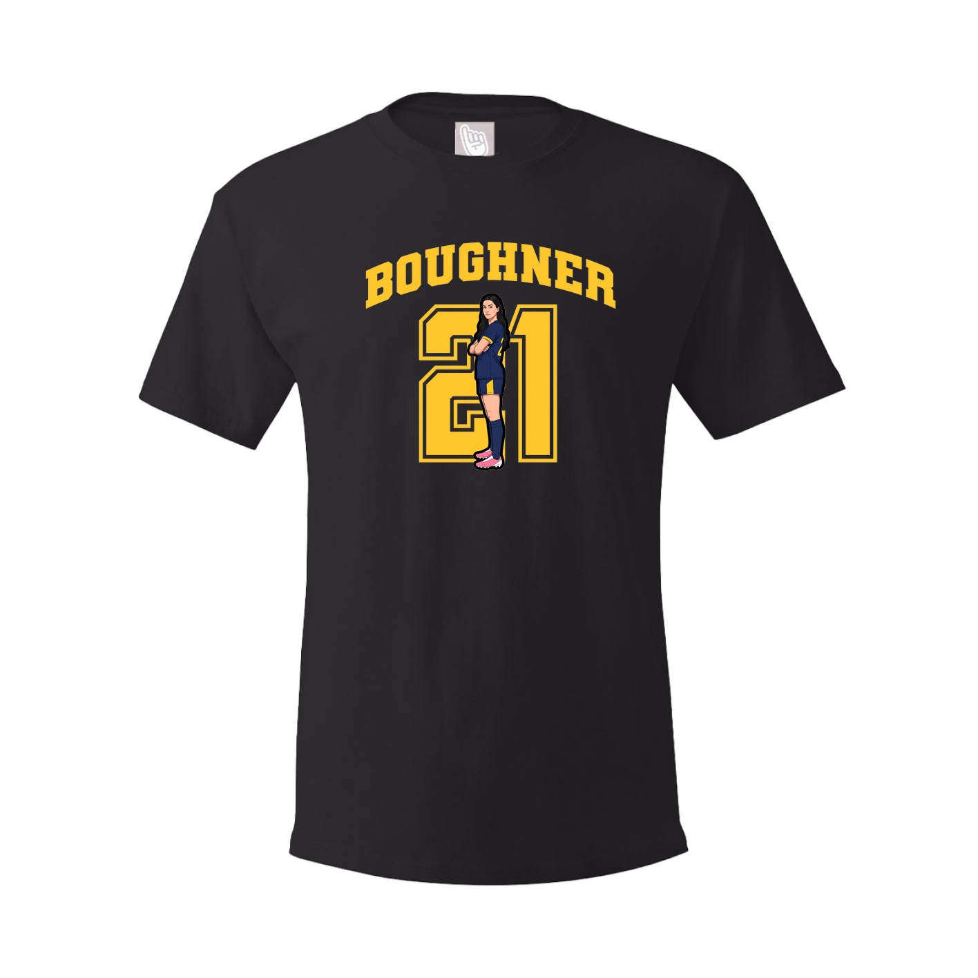 Youth Tee — Number in Black