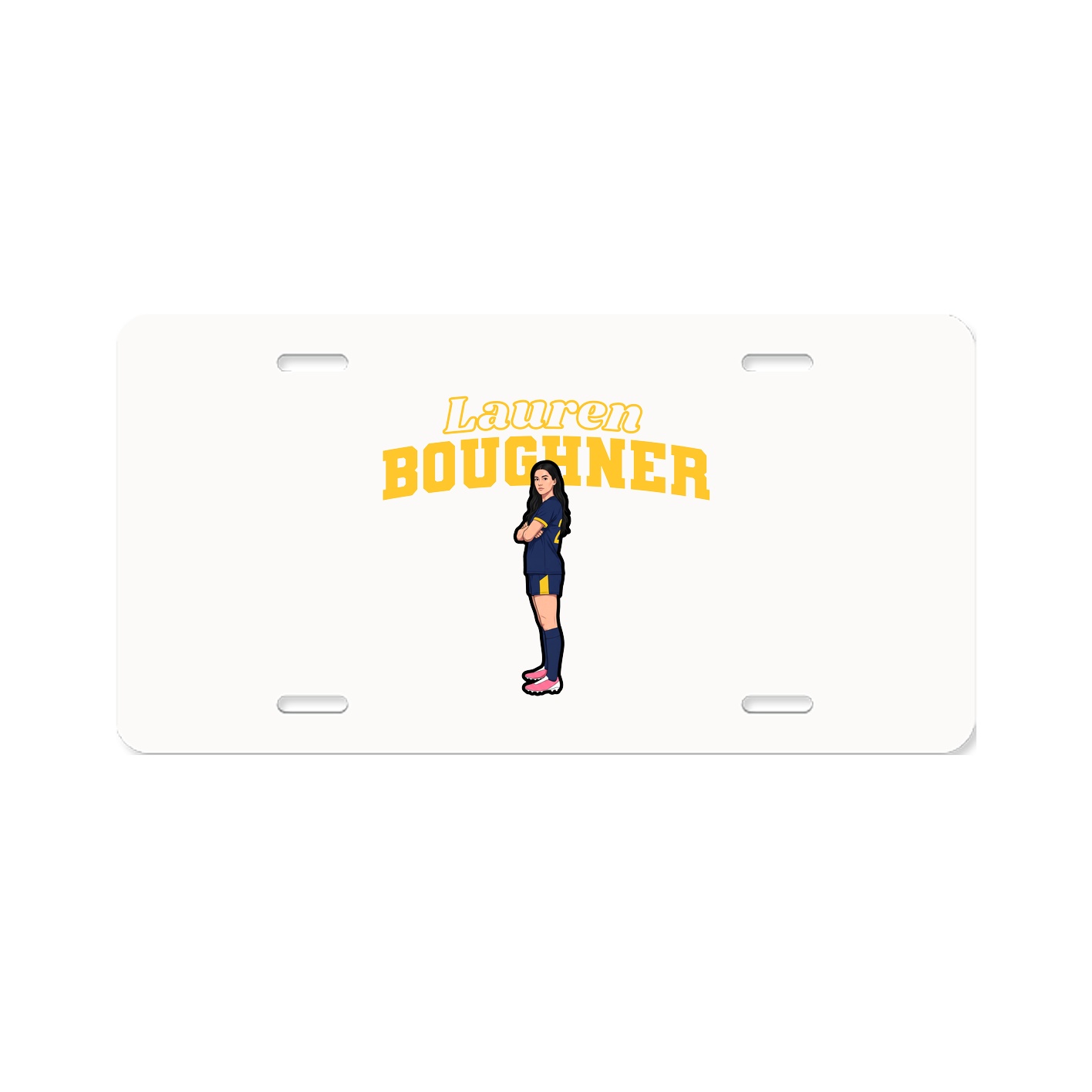 License Plate — Name Arch in Classic