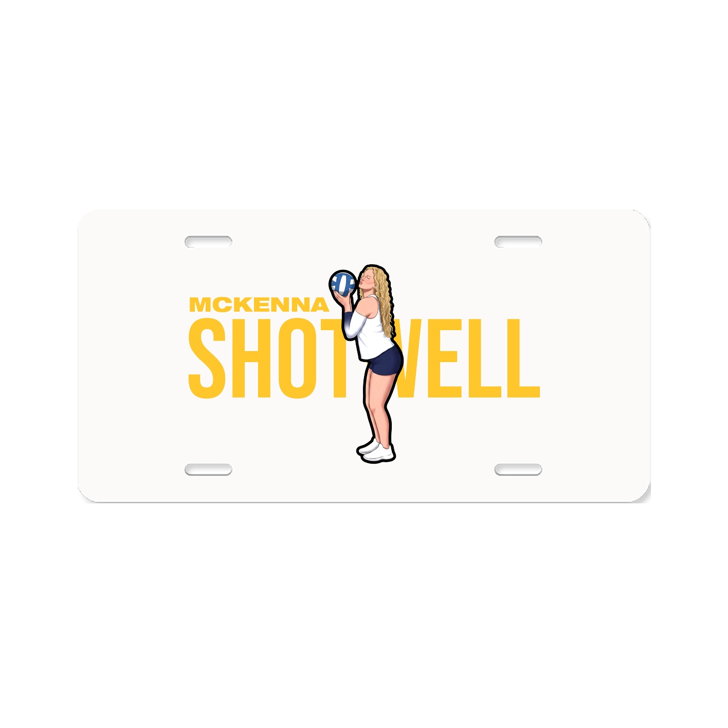 License Plate — Player Name in Classic