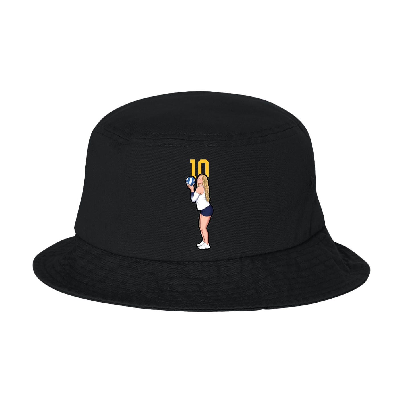 Bucket Cap — Number Top in Black