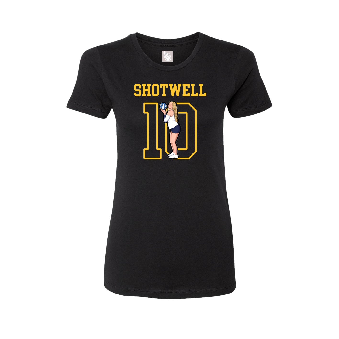 Fitted Women's Tee — Shirsey in Black