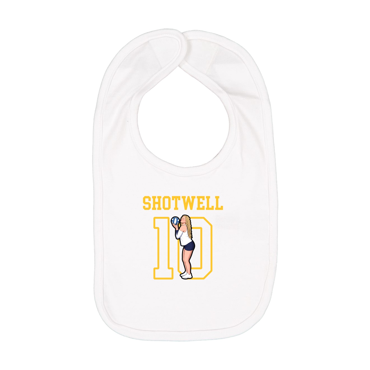 Infant Bib — Shirsey in White