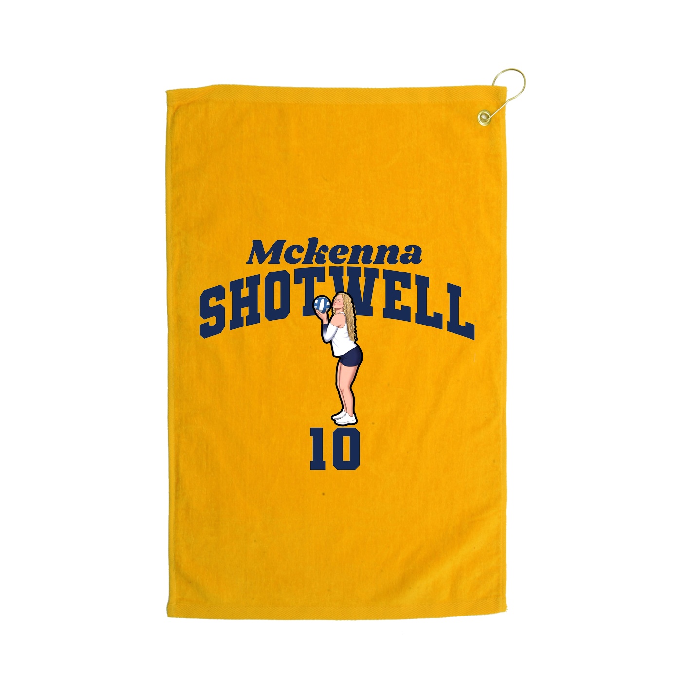 Golf Towel — Signature Arch in Gold