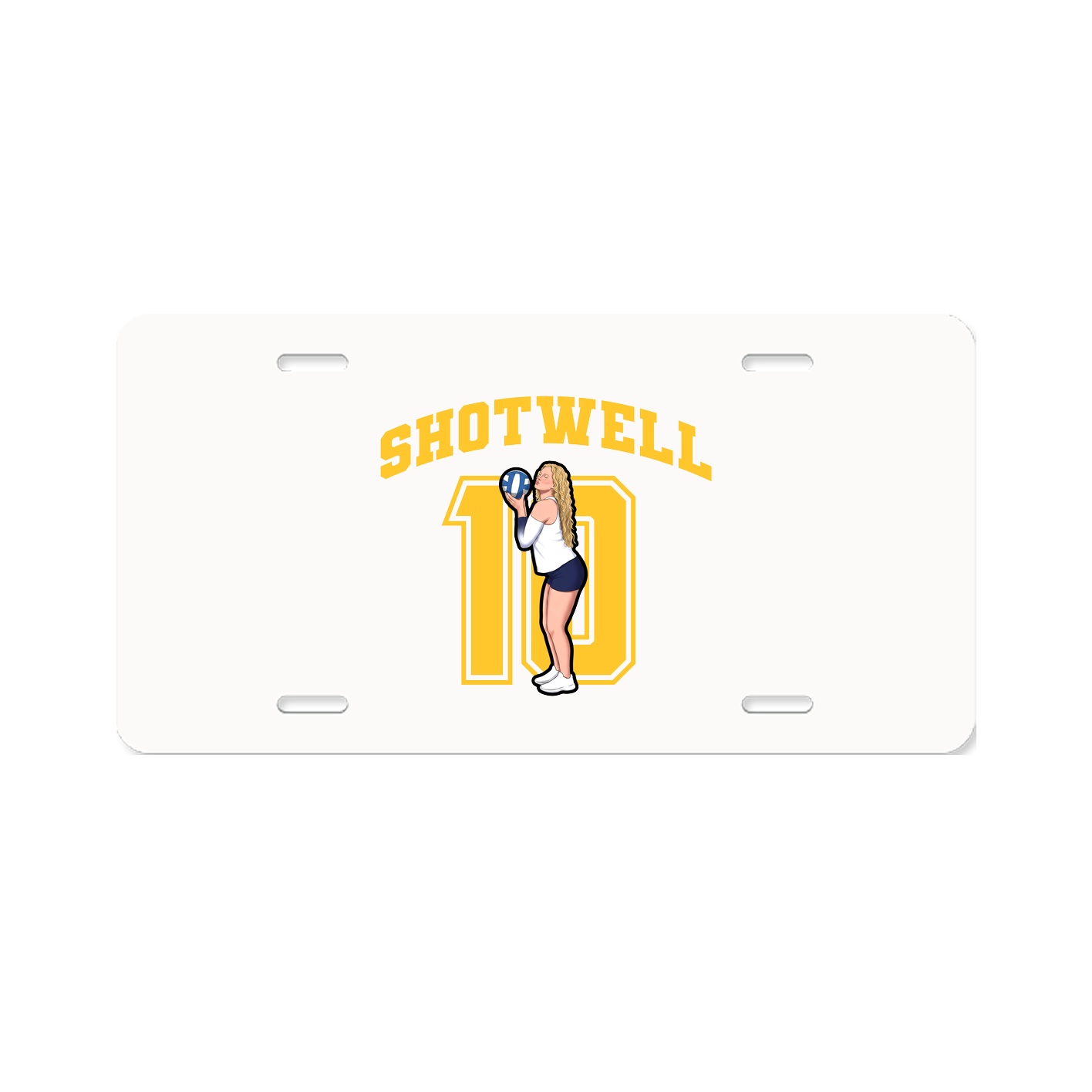 License Plate — Number in Classic