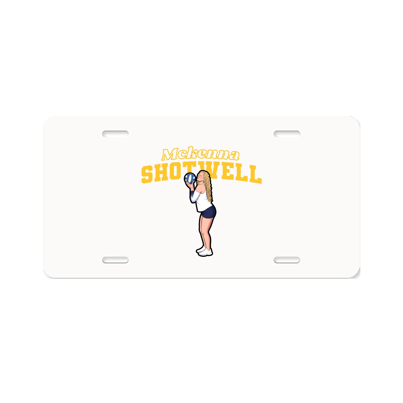 License Plate — Name Arch in Classic