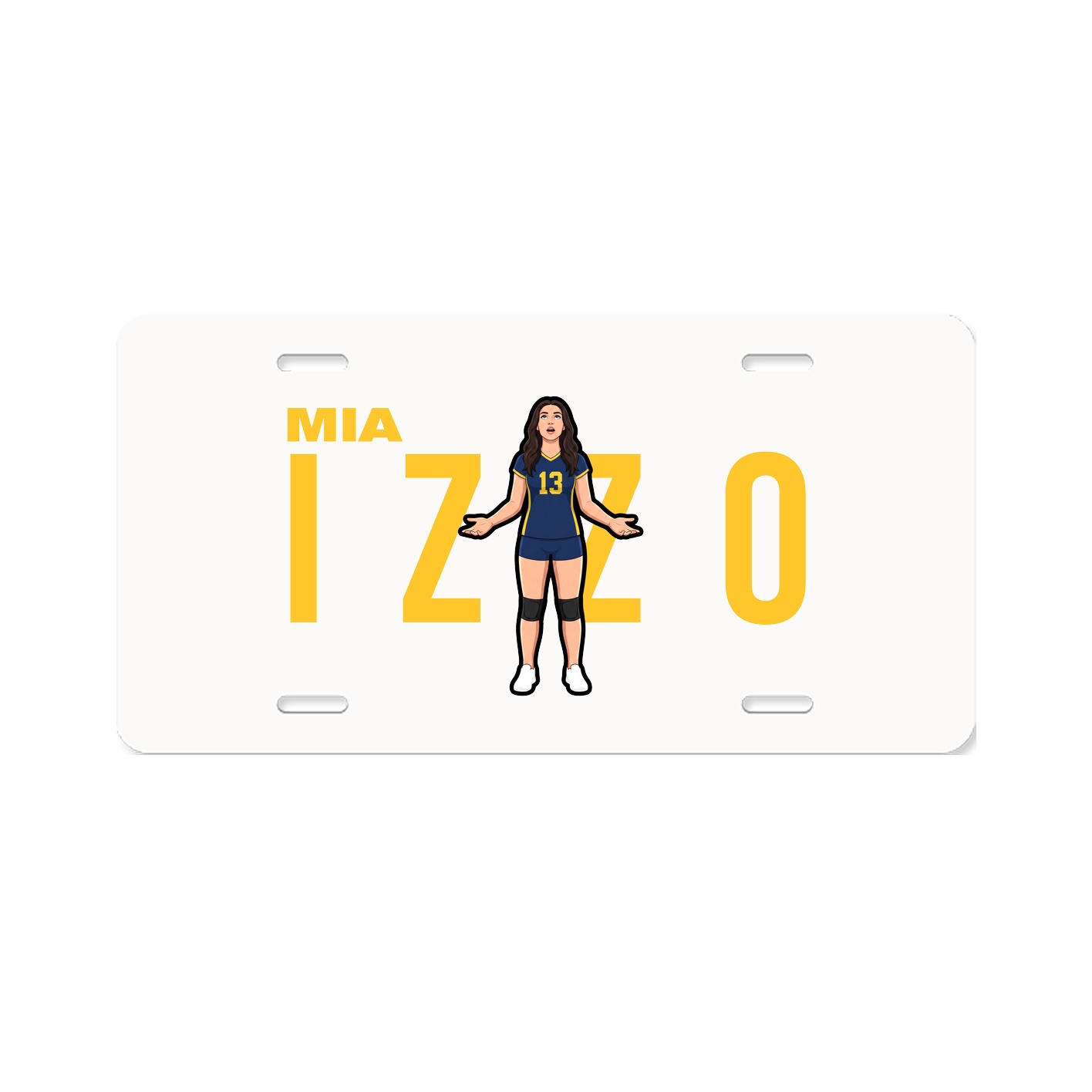 License Plate — Player Name in Classic