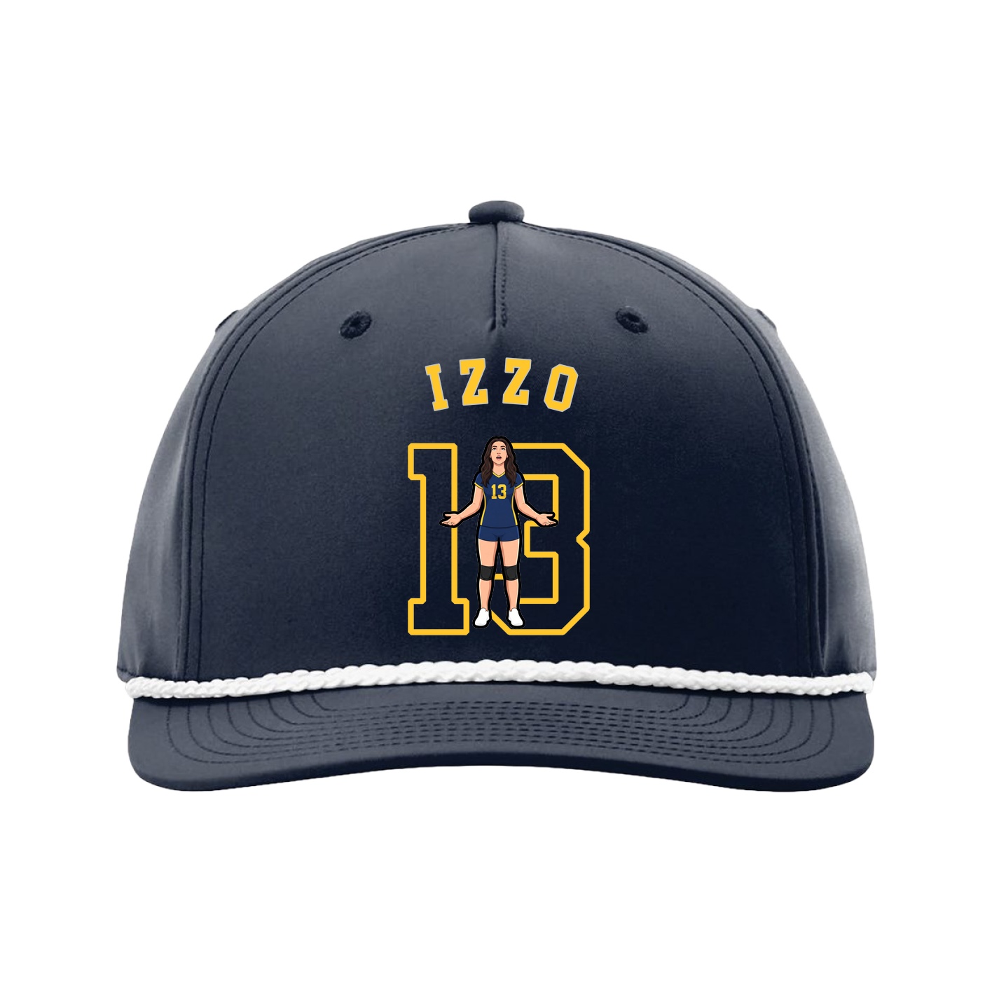 Five-Panel Classic Rope Cap — Shirsey Arch in Navy