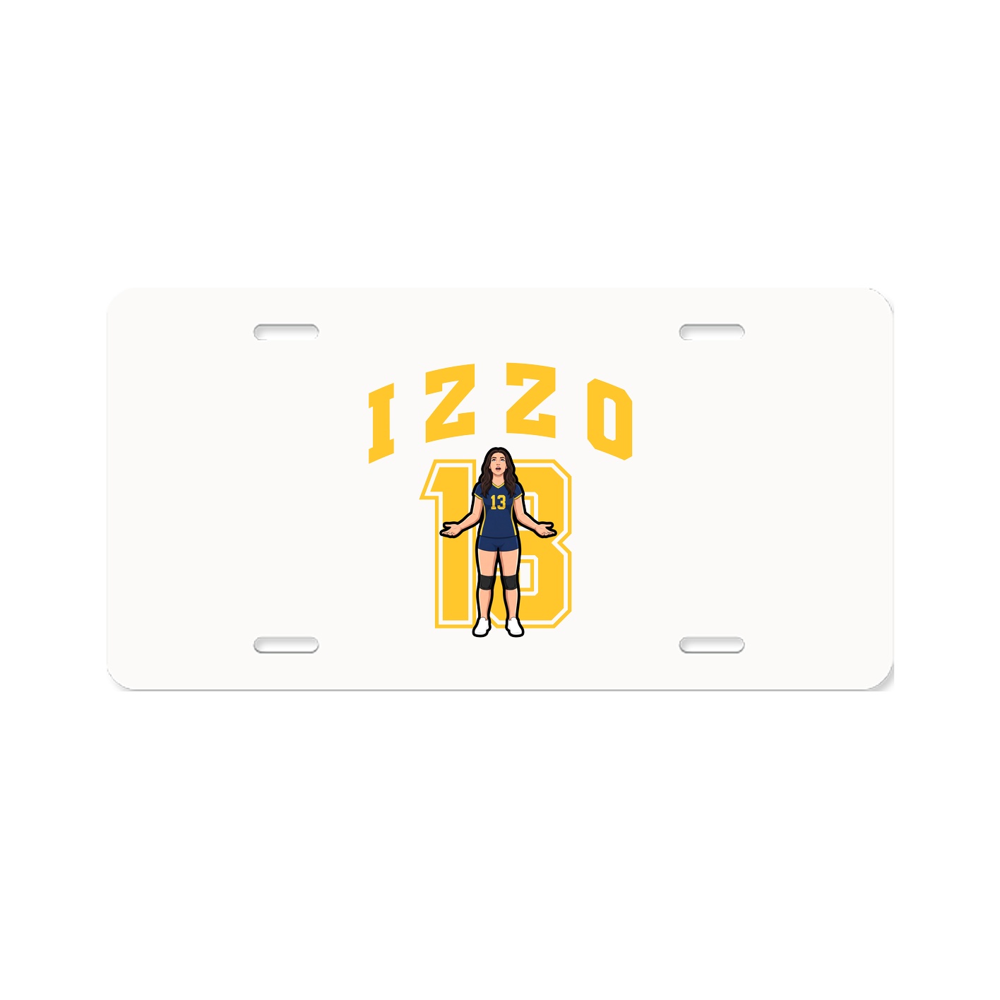 License Plate — Number in Classic