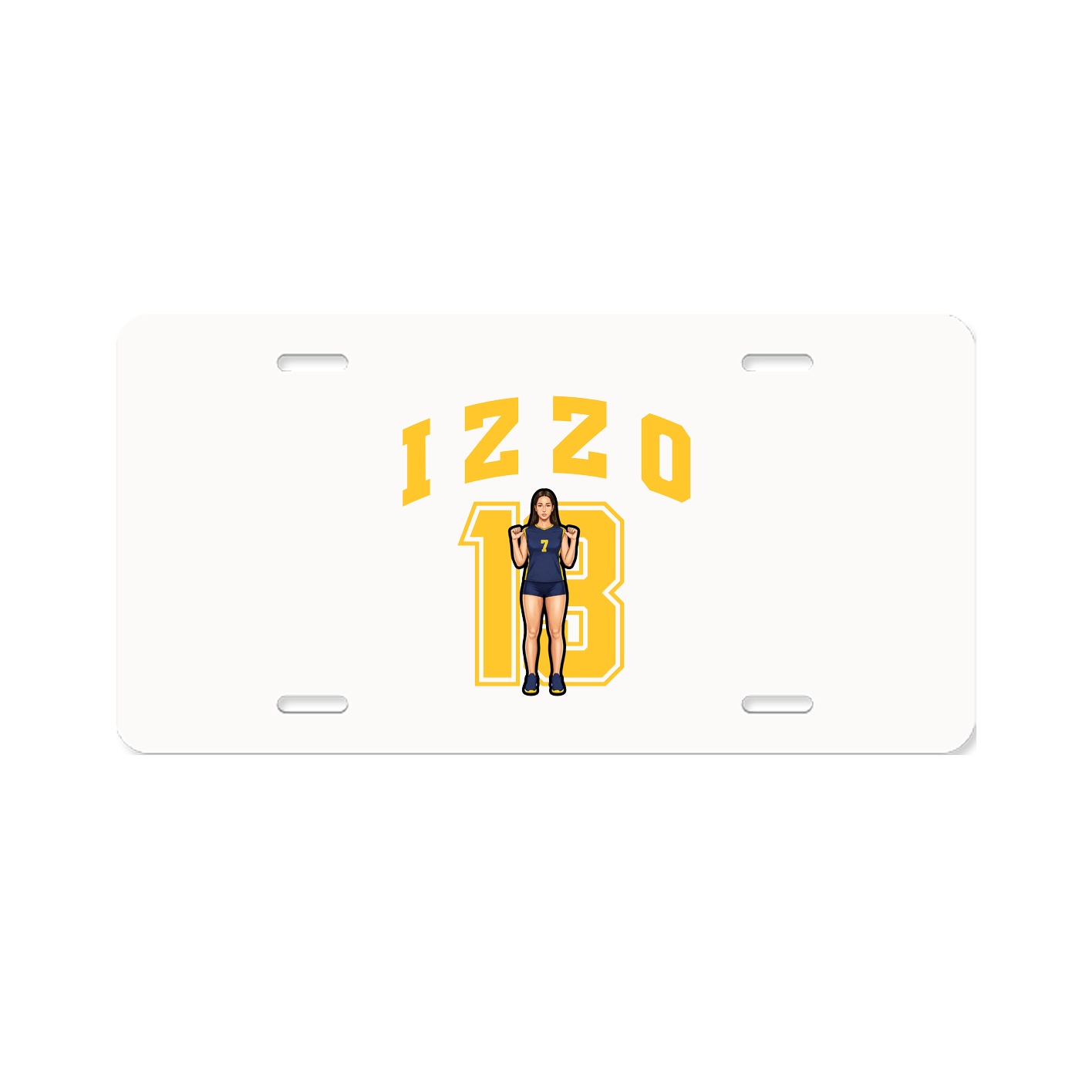 License Plate — Number in Classic
