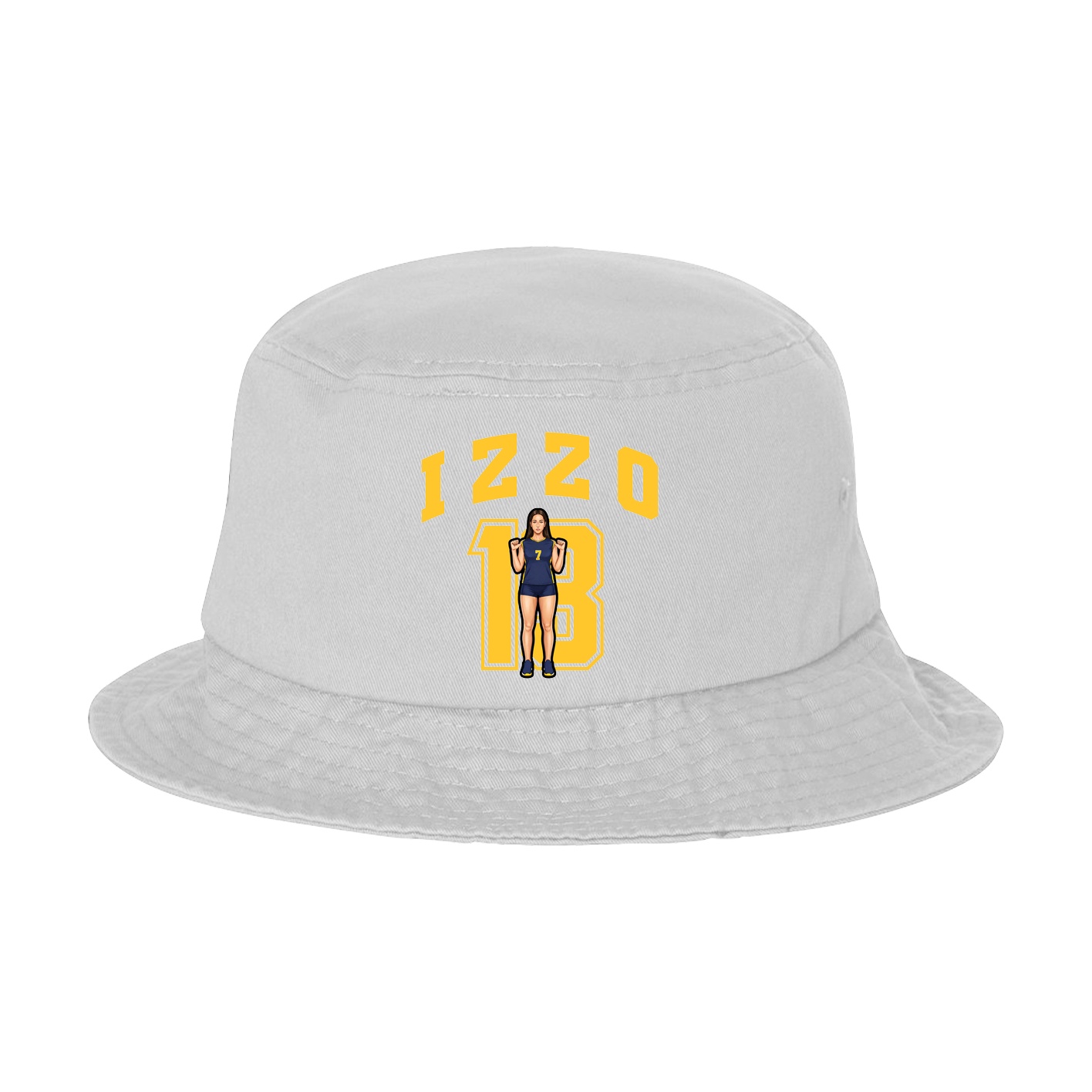 Bucket Cap — Number in White