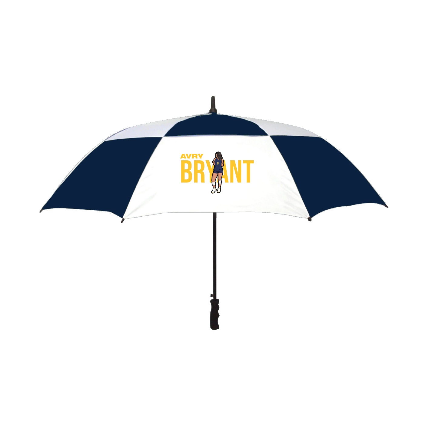 Golf Umbrella — Player Name in Navy