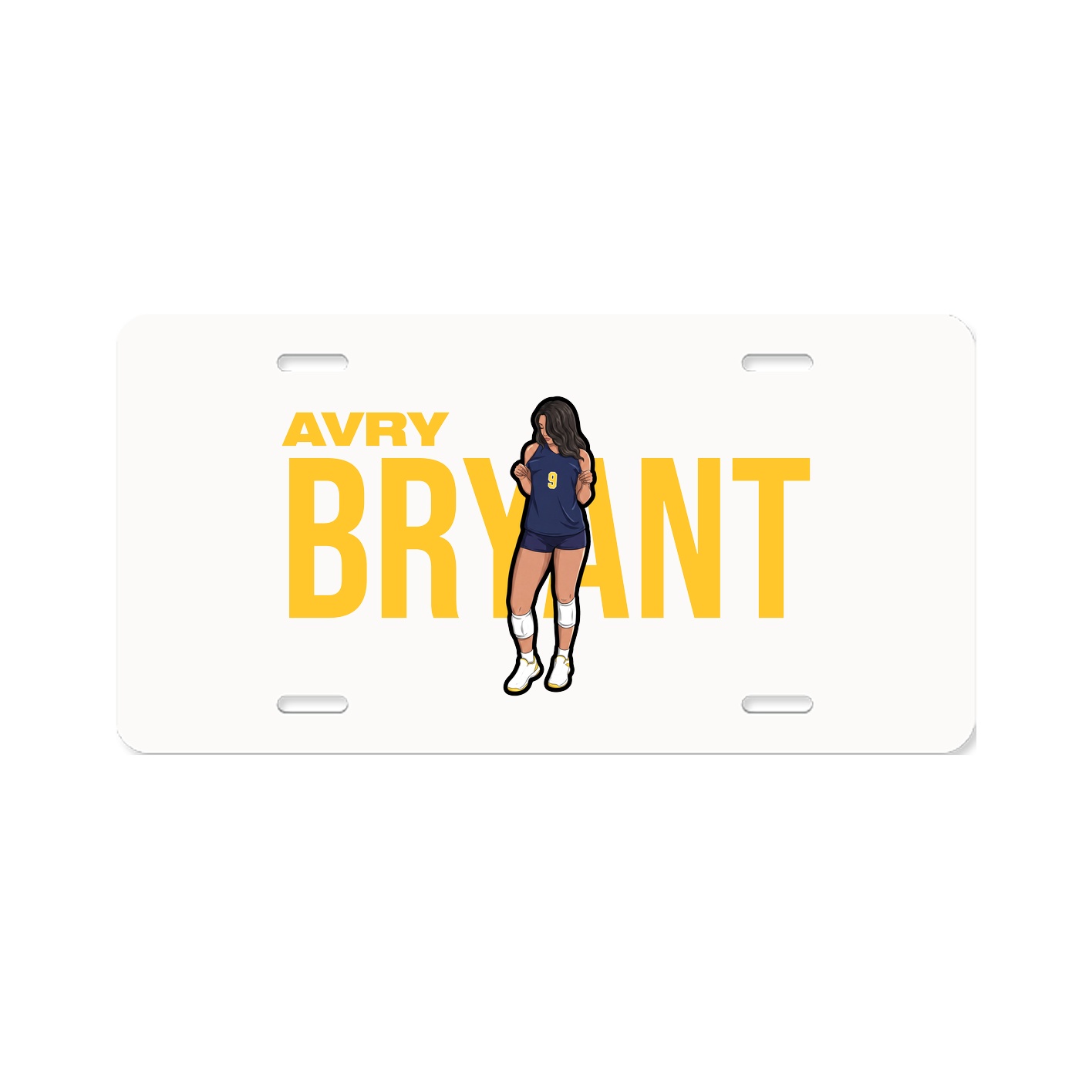 License Plate — Player Name in Classic