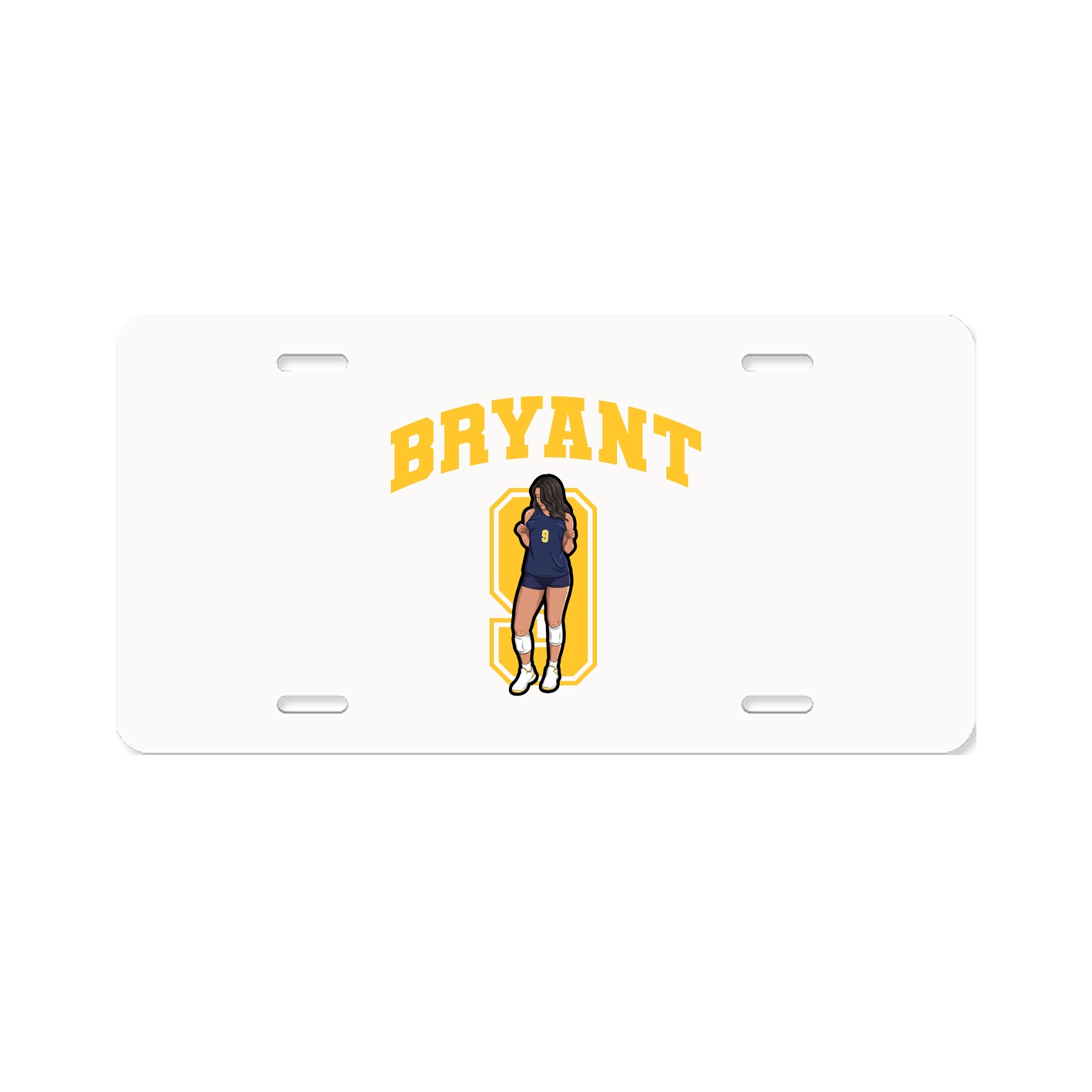 License Plate — Number in Classic