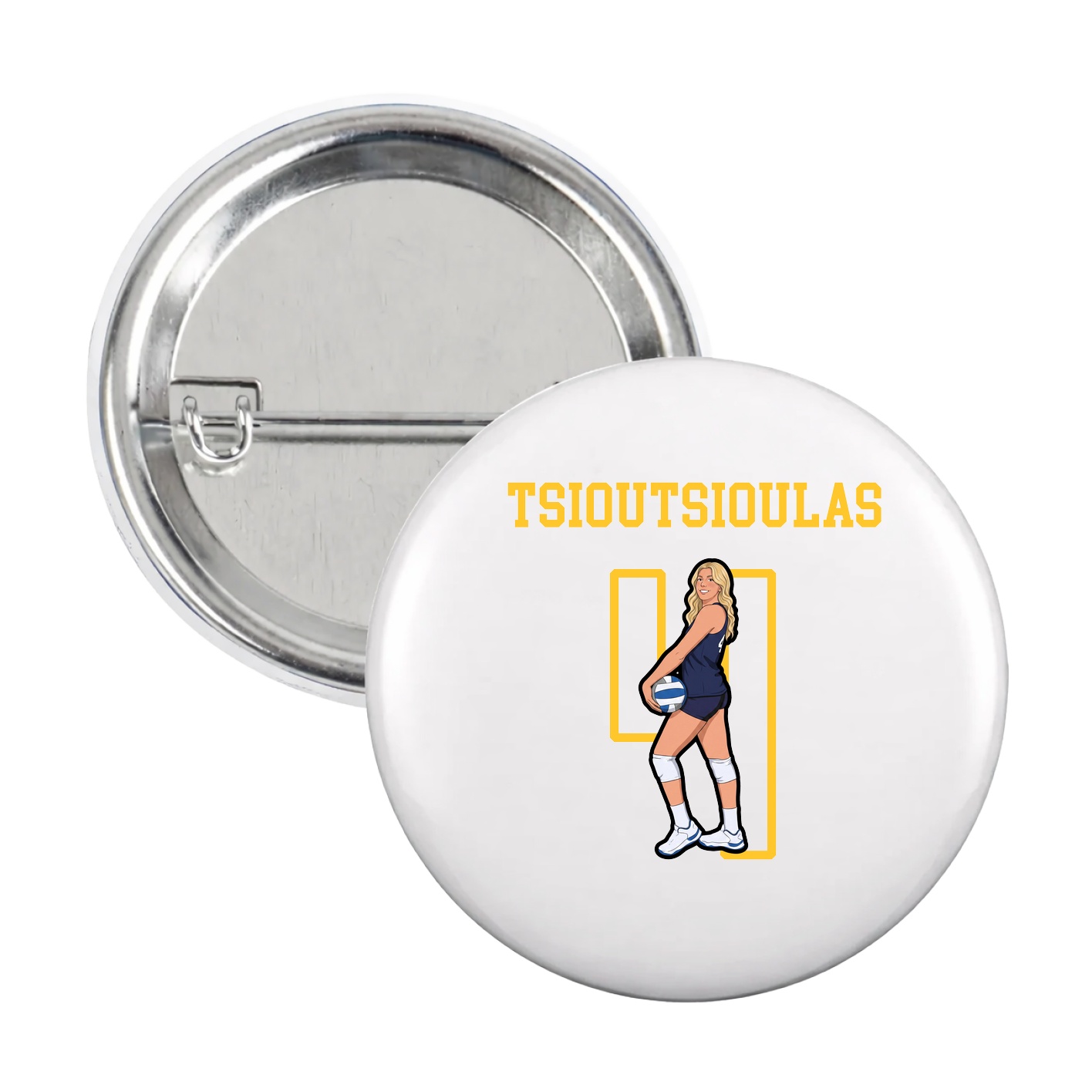 Game Day Button — Shirsey in White
