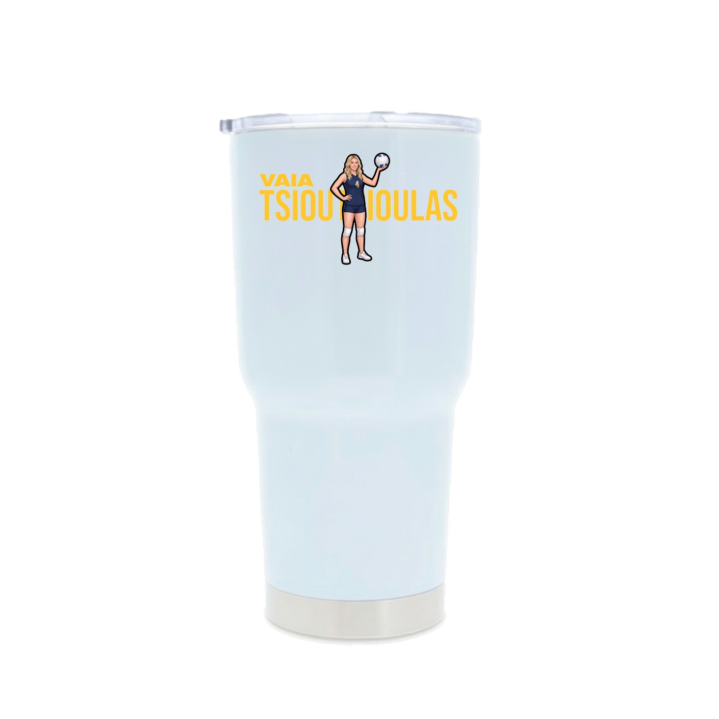 30oz Stainless Steel Tumbler — Player Name in White