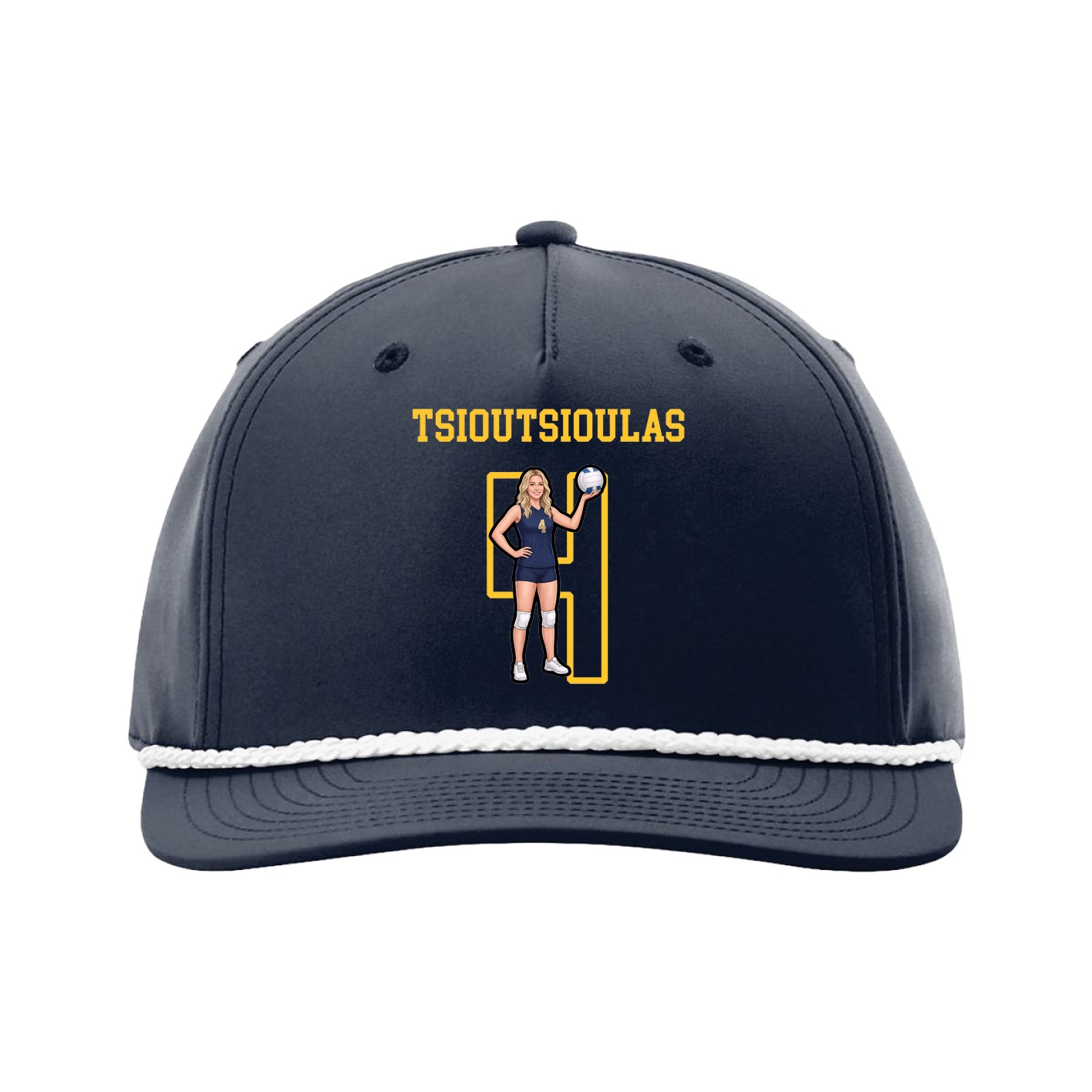Five-Panel Classic Rope Cap — Shirsey in Navy