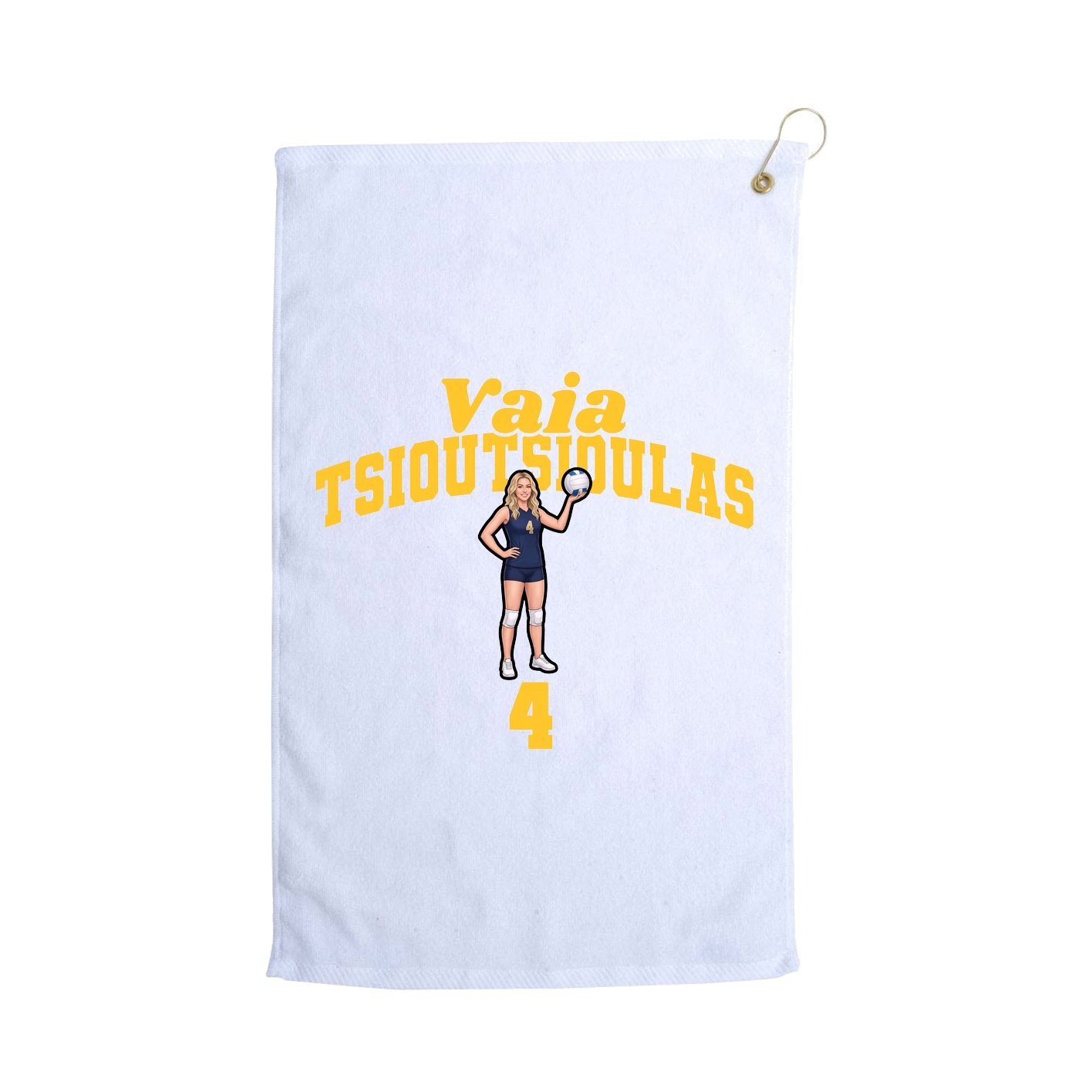 Golf Towel — Signature Arch in White