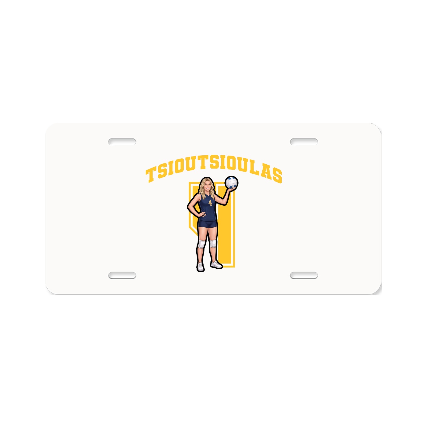 License Plate — Number in Classic