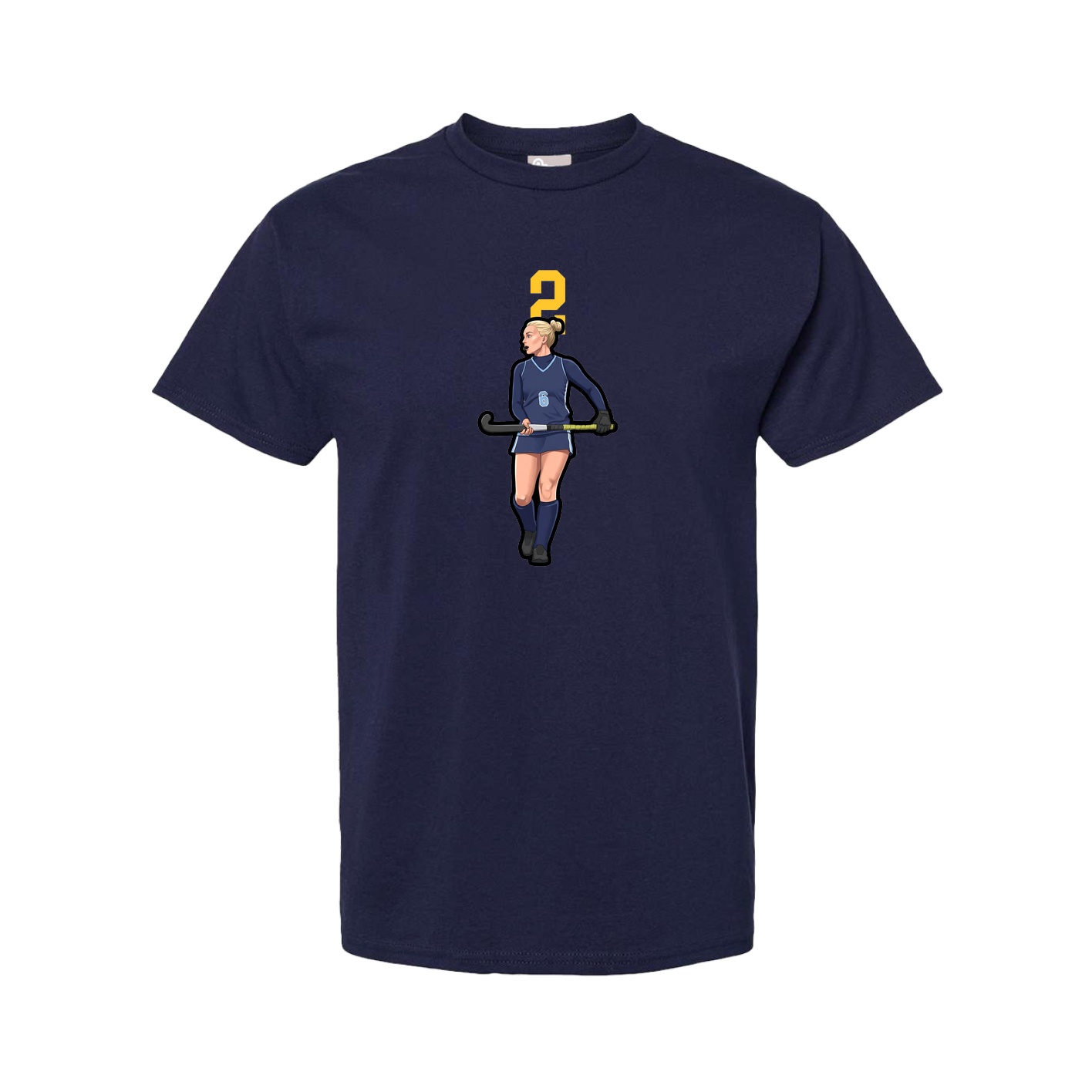 Tee — Number Top in Navy