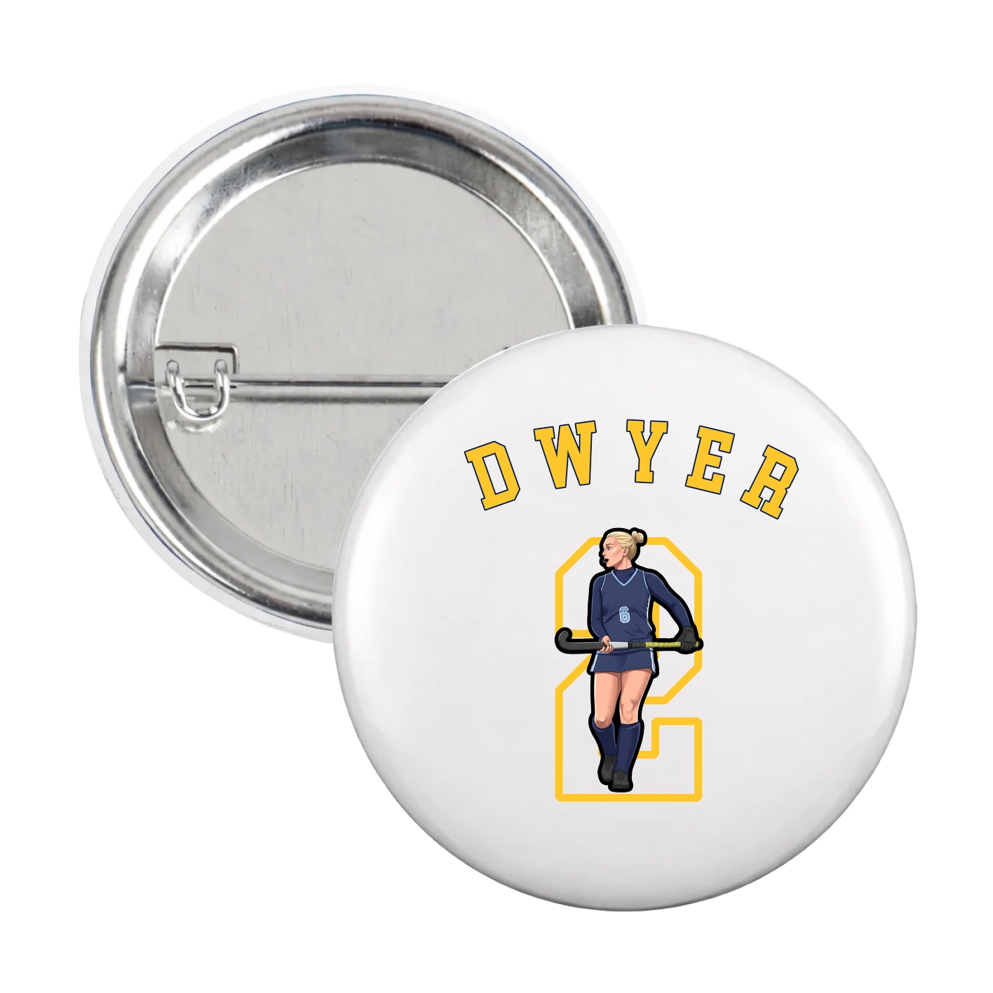 Game Day Button — Shirsey Arch in White