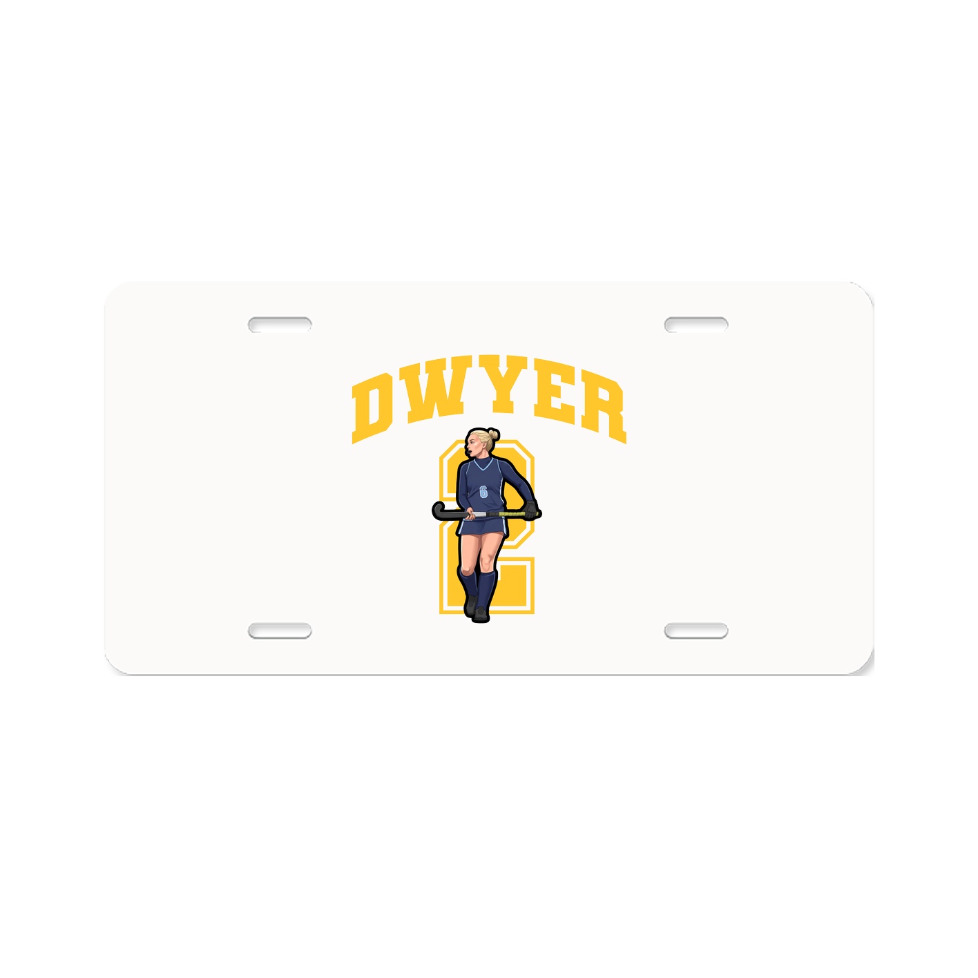License Plate — Number in Classic