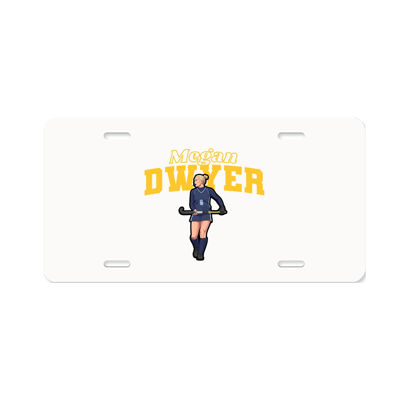 License Plate — Name Arch in Classic