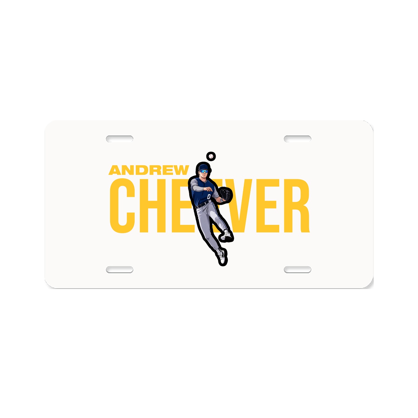 License Plate — Player Name in Classic