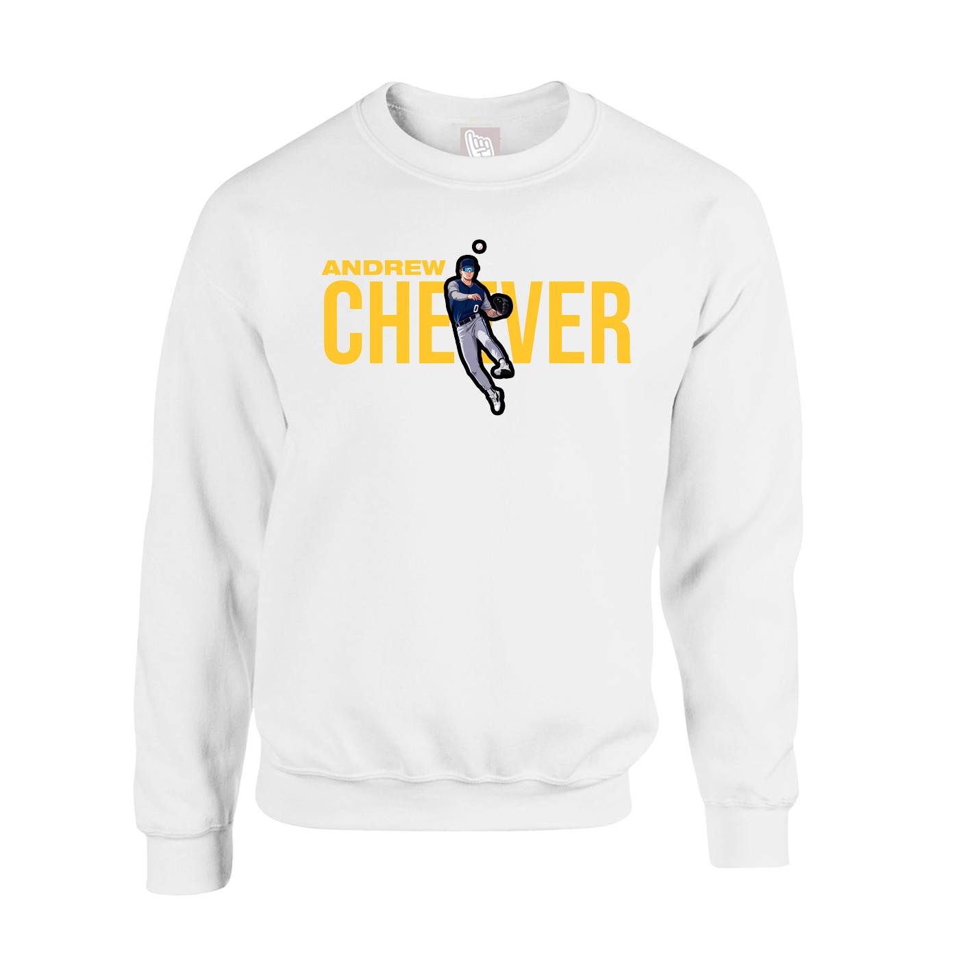 Fleece Crew — Player Name in White